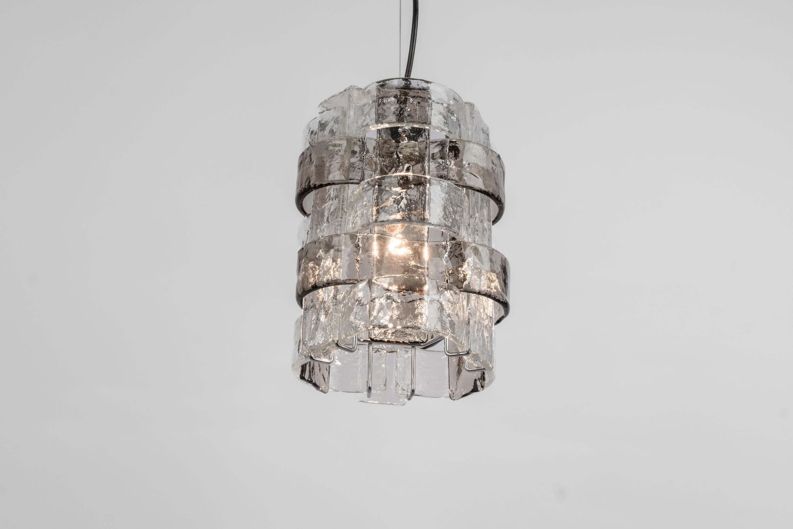 1 Of 2 Murano Glass Pendant Lights Designed By Carlo Nason For Mazzega, 1970s photo vintage