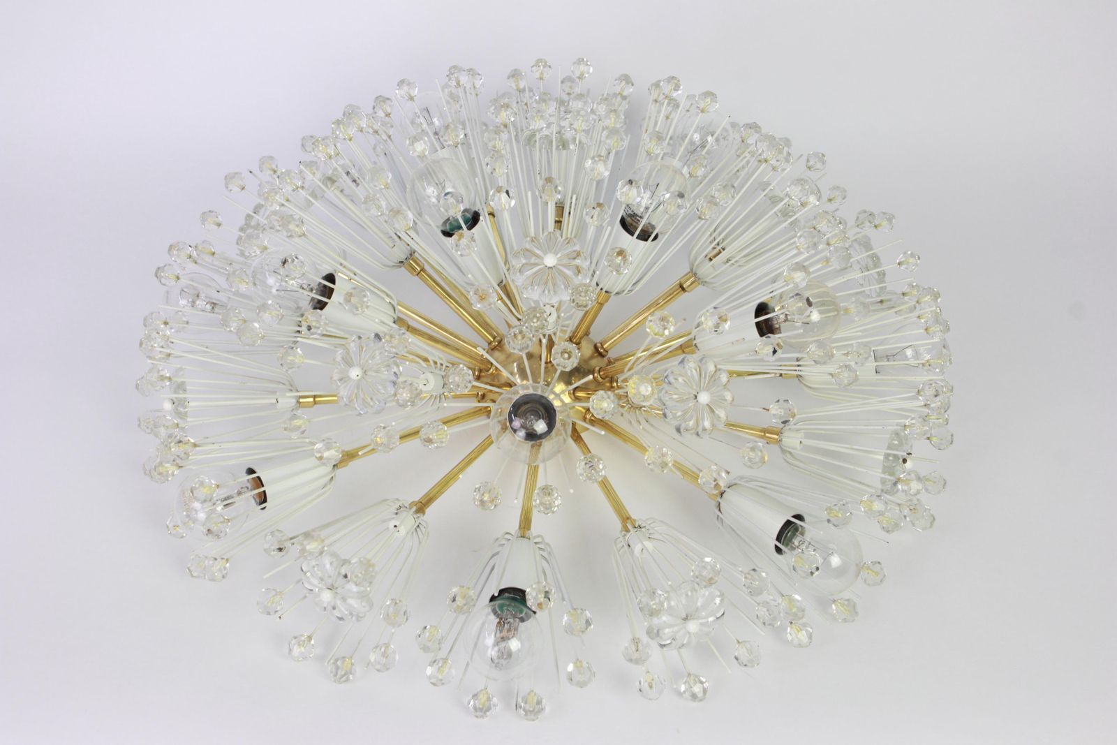 1 Of 3 Starburst Brass Chandelier By Emil Stejnar, Austria, 1960s photo buy