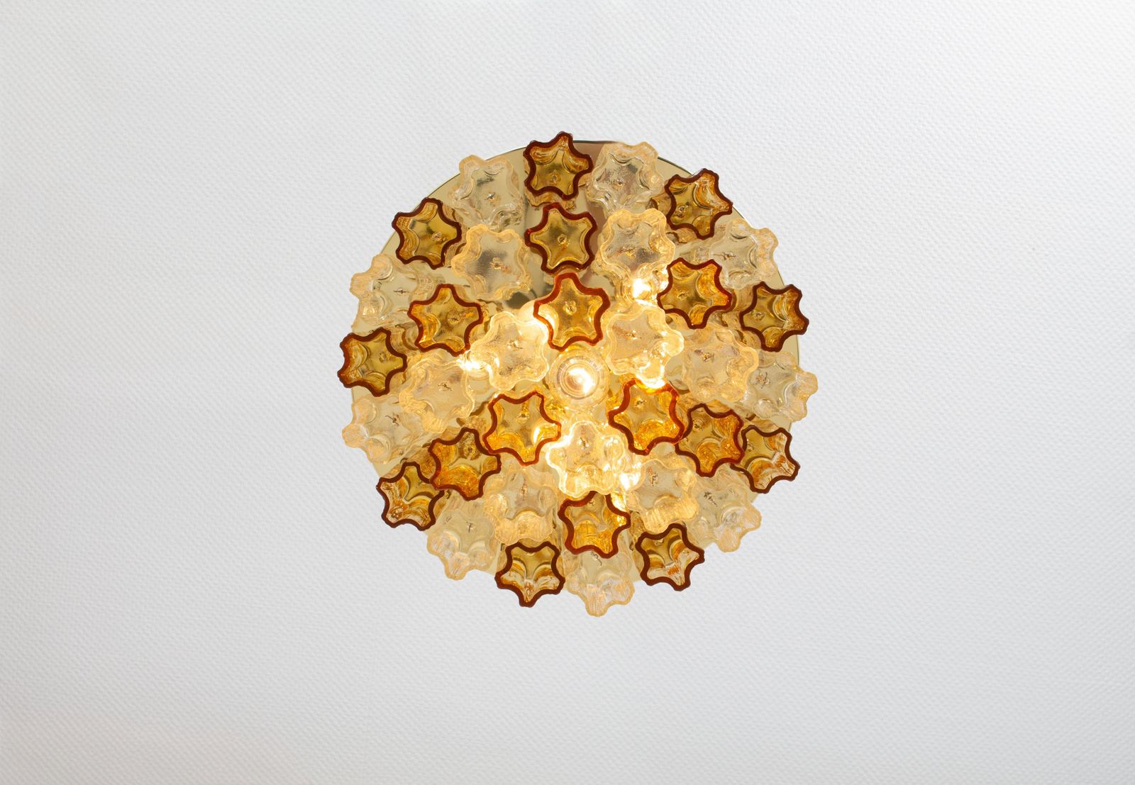 1 Of 3 Tronchi Murano Glass Flush Mount Light Kalmar, Austria, 1960s photo 2751.0