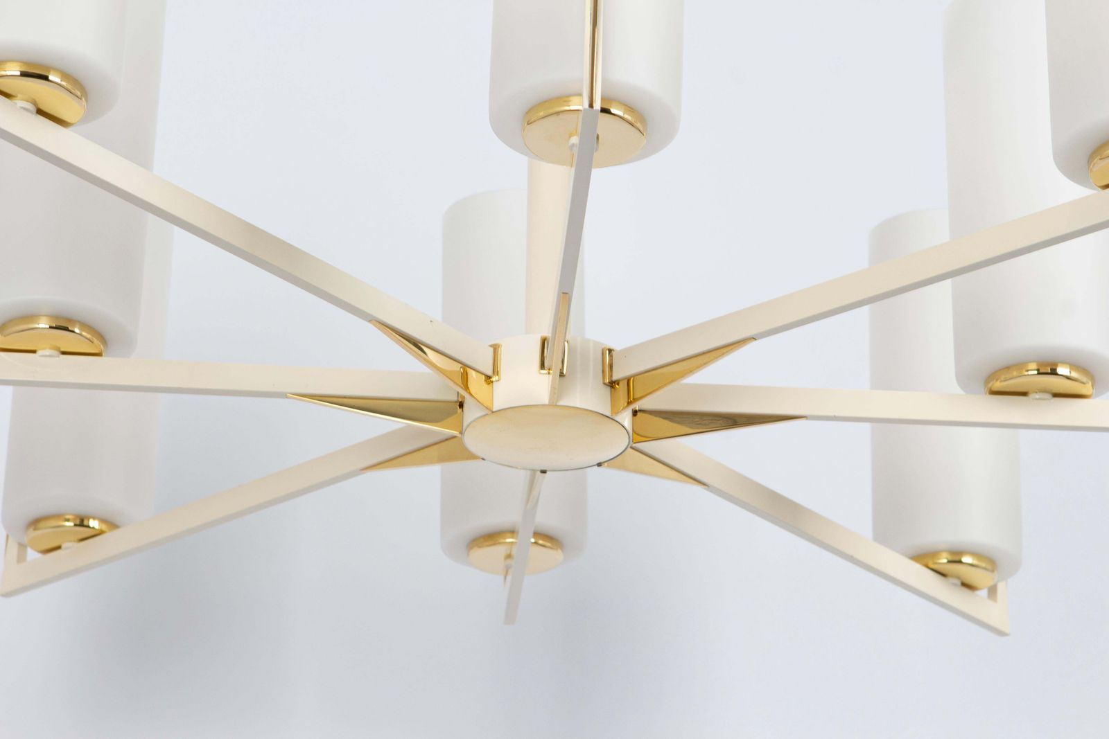 Large Glass Sunburst Chandelier, Kaiser, Germany, 1960s photo 2794.0