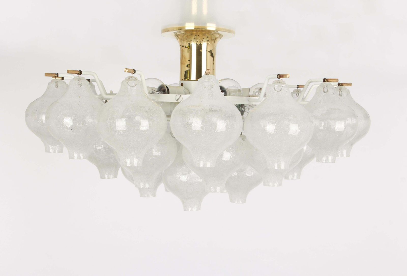 photo for sale 1 Of 2 Large Tulipan Glass Flushmount By Kalmar, Austria, 1960s