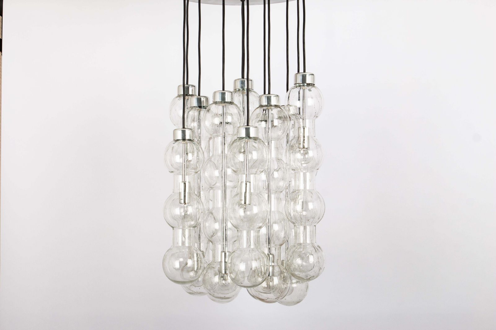 Large Designer Cascading Chandelier Murano Glass By Doria, Germany, 1970s photo for sale