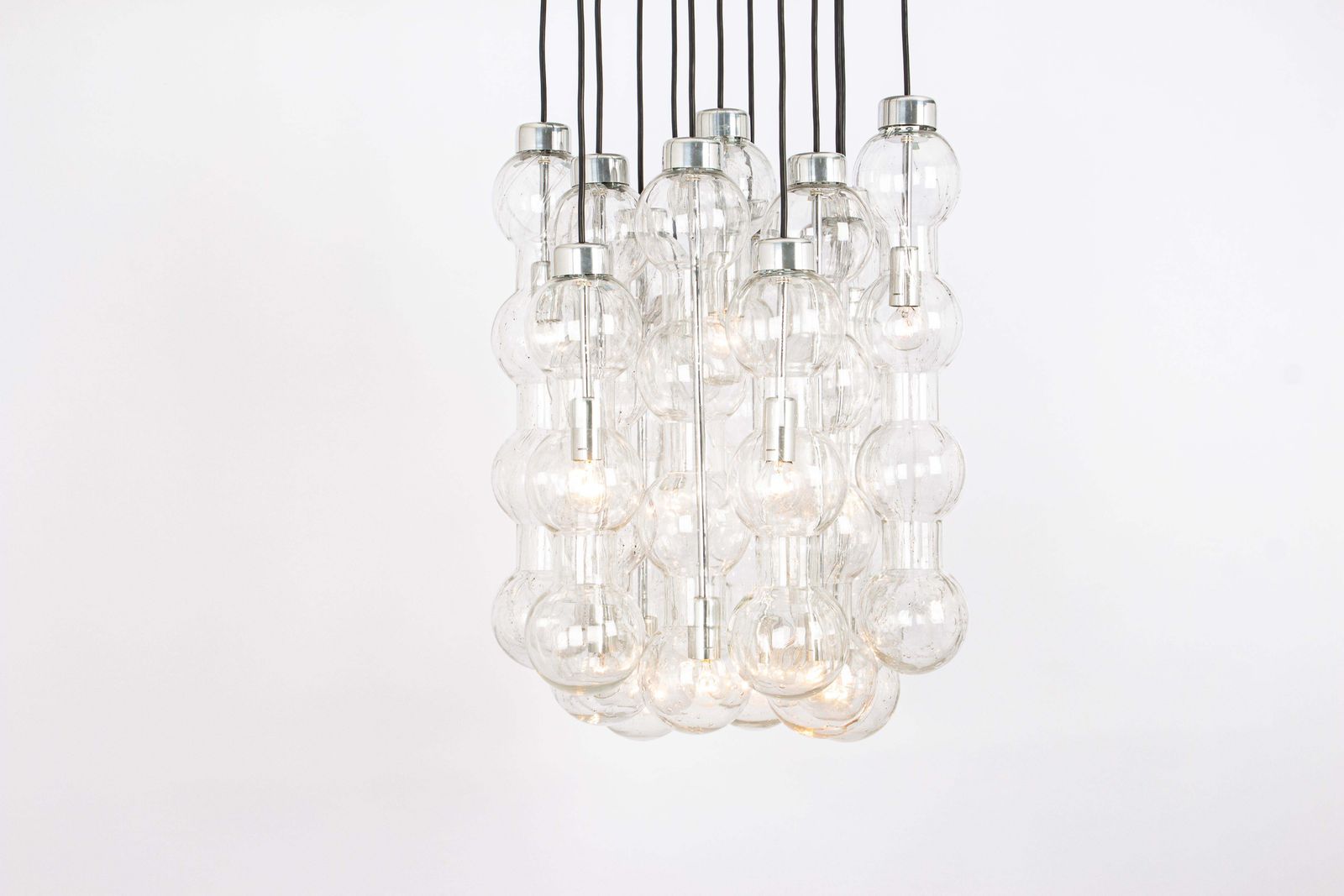 Large Designer Cascading Chandelier Murano Glass By Doria, Germany, 1970s photo 3267.0