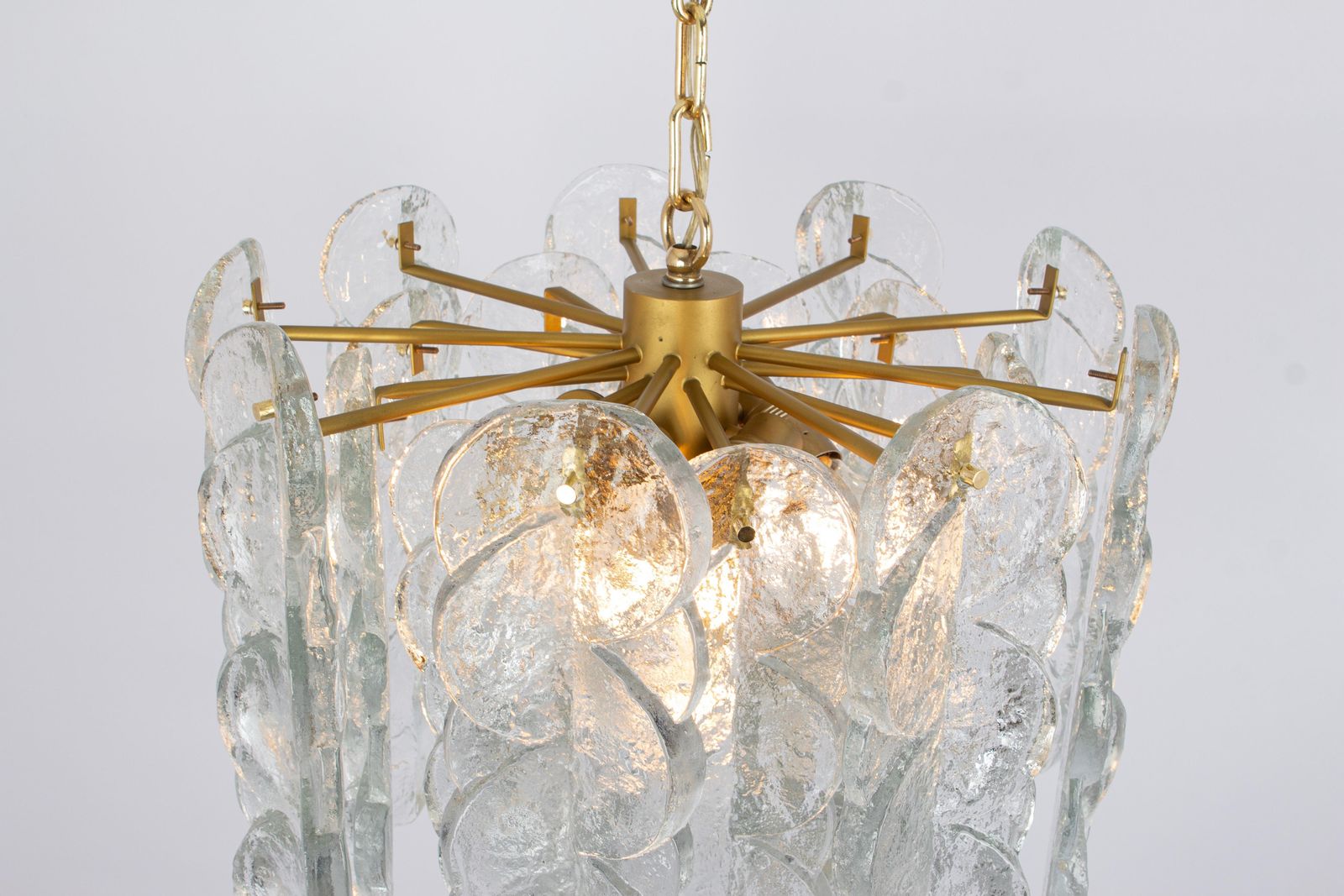 Large Murano Citrus Clear Glass Chandelier By Kalmar, Austria, 1970s photo 3267.0