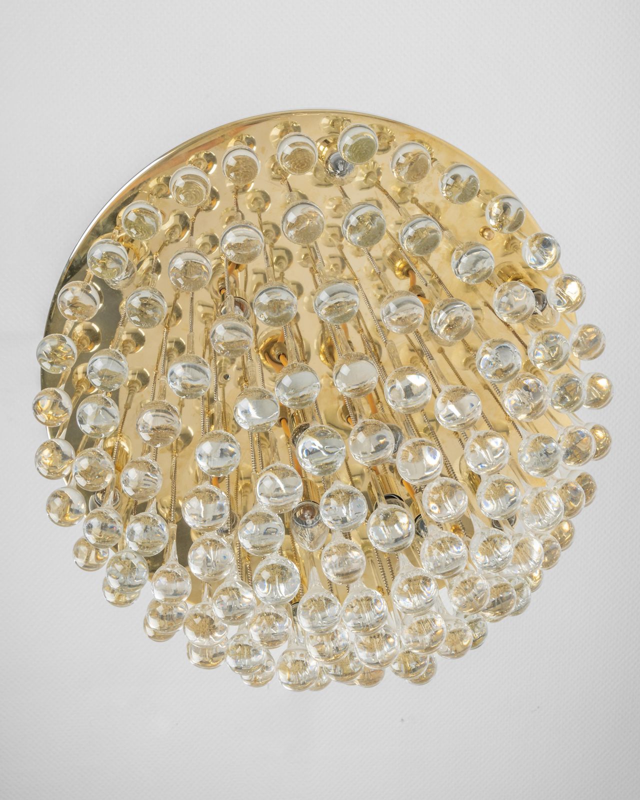 1 Of 3 Large Murano Glass Tear Drop Chandelier, Christoph Palme, Germany, 1970s photo 3955.0