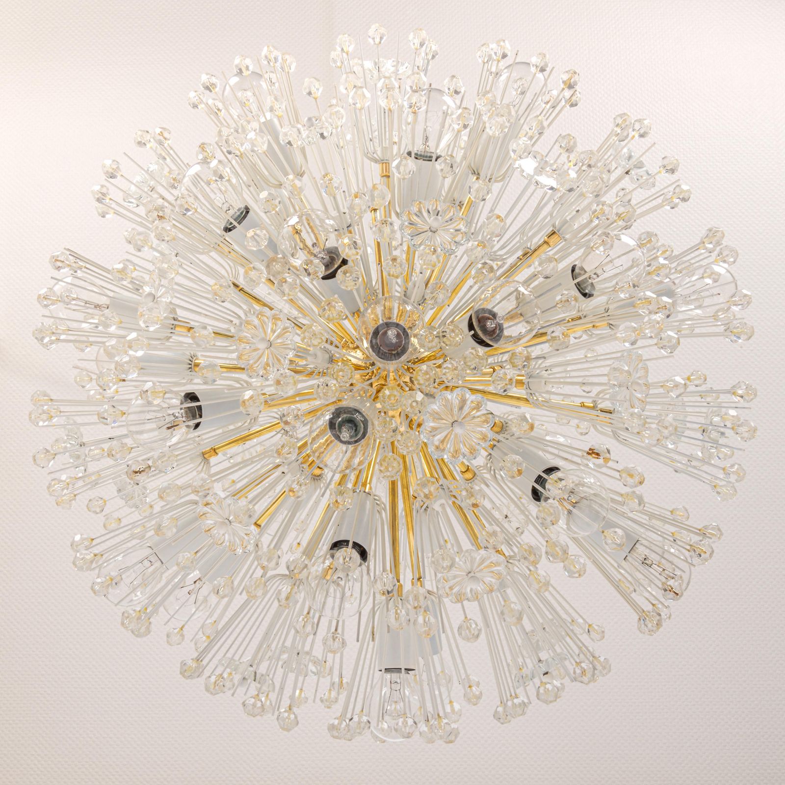 Large Starburst Brass Chandelier By Emil Stejnar, Austria, 1960s photo furniture