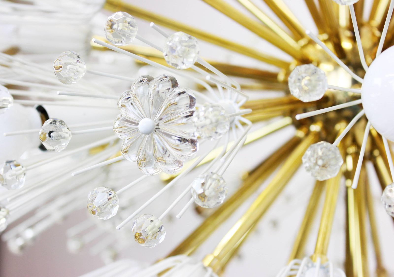 Large Starburst Brass Chandelier By Emil Stejnar, Austria, 1960s photo for sale