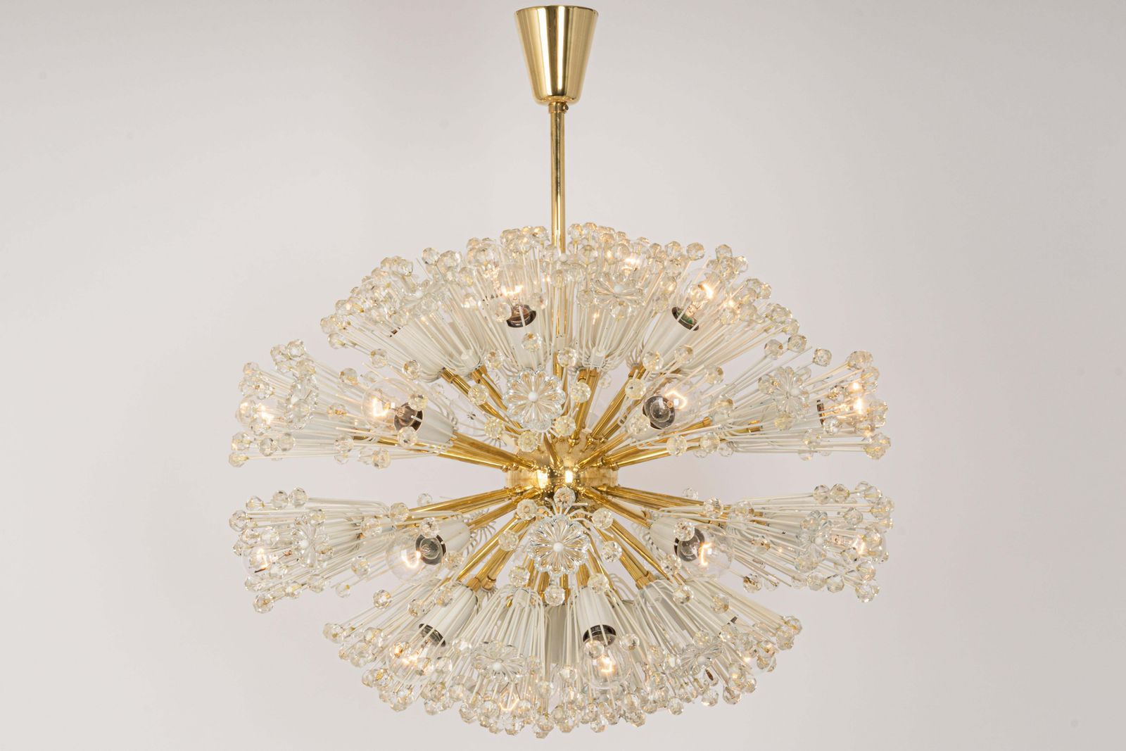 Large Starburst Brass Chandelier By Emil Stejnar, Austria, 1960s photo 3955.0