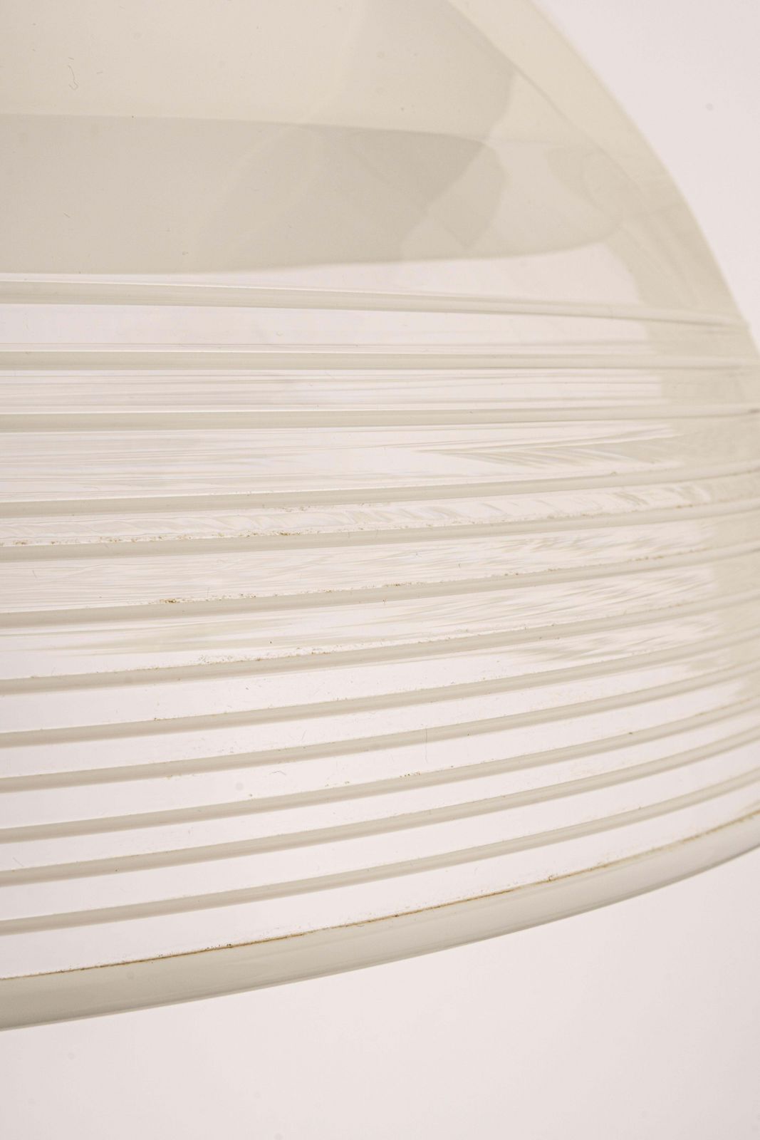 Wonderful White Glass Pendant Light, Vetri Murano, Italy, 1970s photo Lighting
