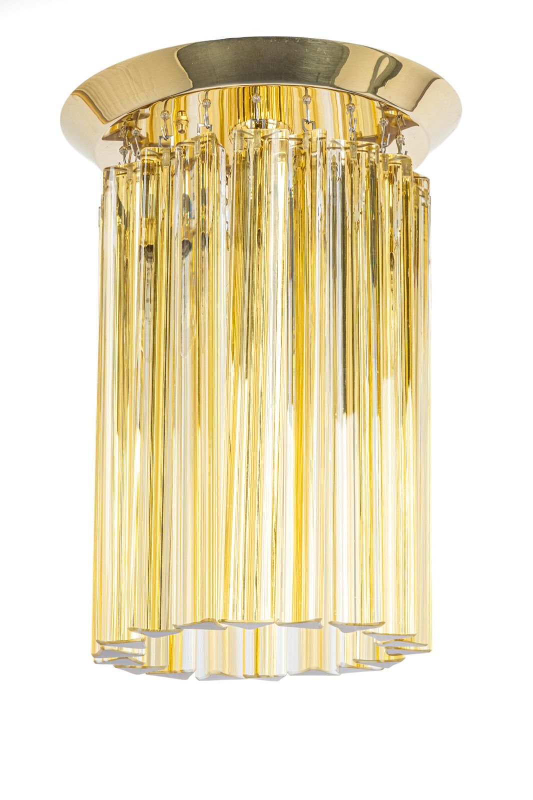 Petite Murano Glass Flush Mount Light Design Venini For Kalmar, Austria, 1970s photo vinterior