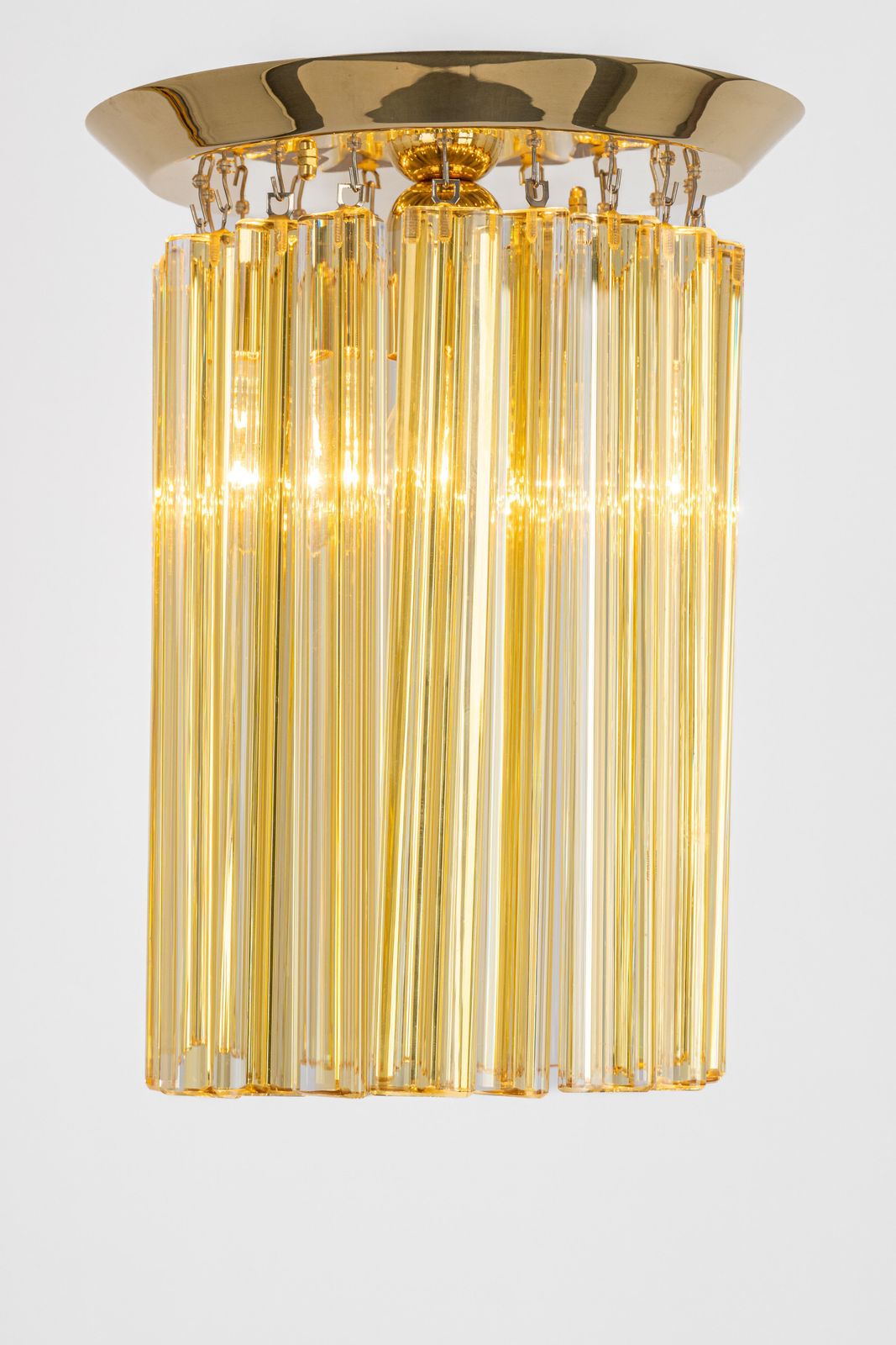 Petite Murano Glass Flush Mount Light Design Venini For Kalmar, Austria, 1970s photo buy