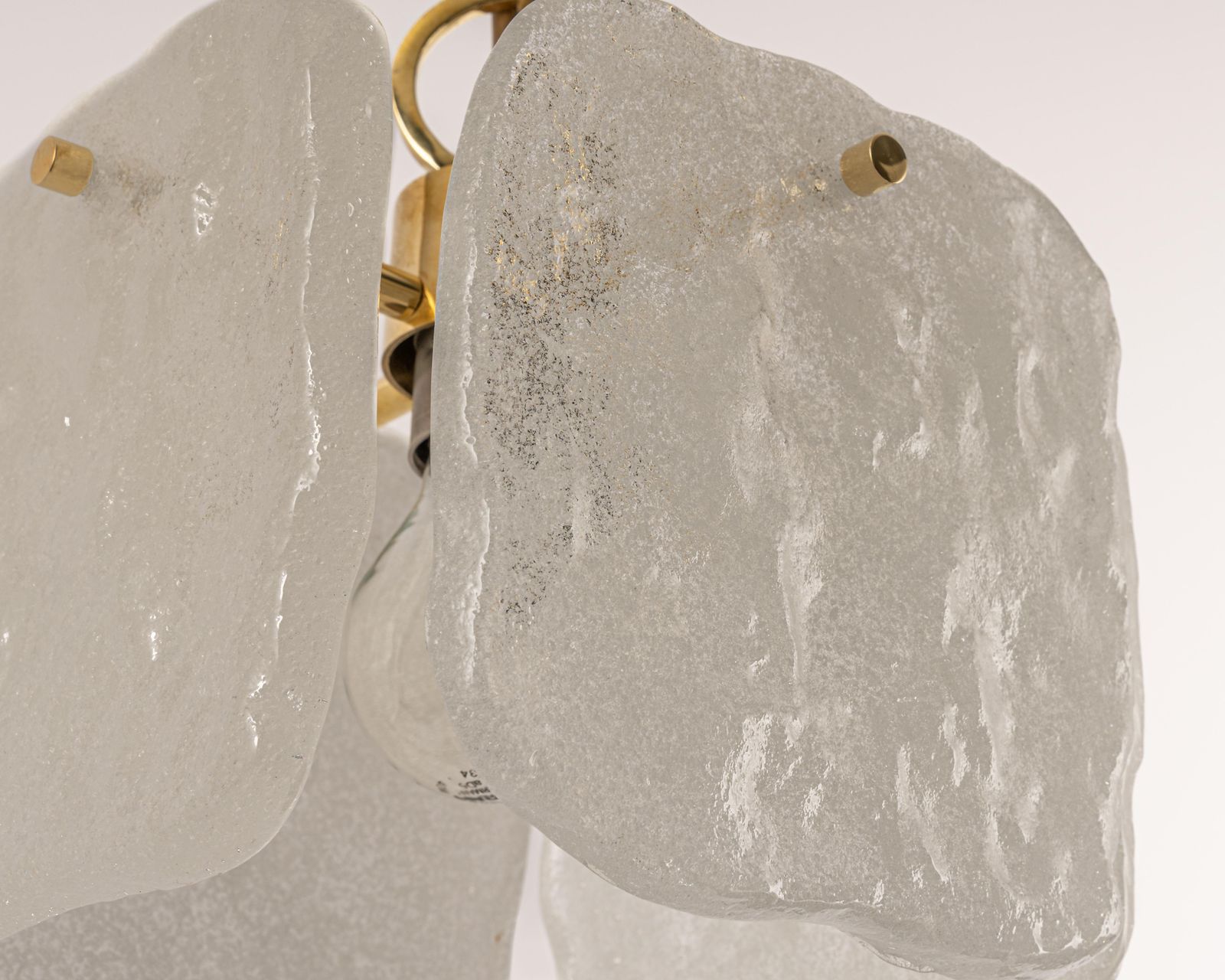 1 Of 3 Petite Murano Glass Pendant Light By Kalmar, Germany, 1960s photo Lighting