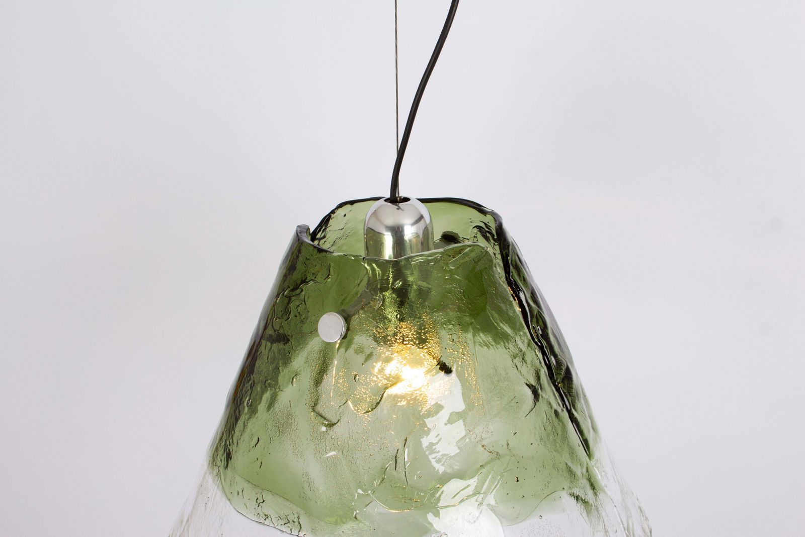 photo for sale Stunning Green Murano Pendant Light In Style Of Carlo Nason By Kalmar, 1970s