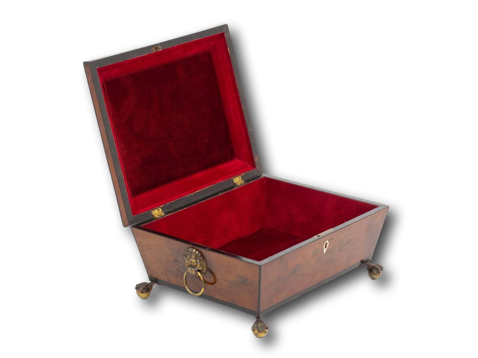 Antique Georgian Satinwood Jewellery Box Circa 1800 photo for sale