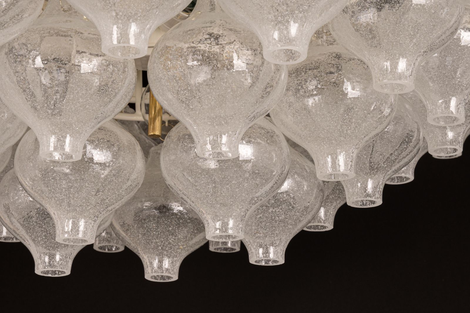 photo vinterior 1 Of 3 Extra Large Tulipan Glass Flushmount By Kalmar, Austria, 1960s
