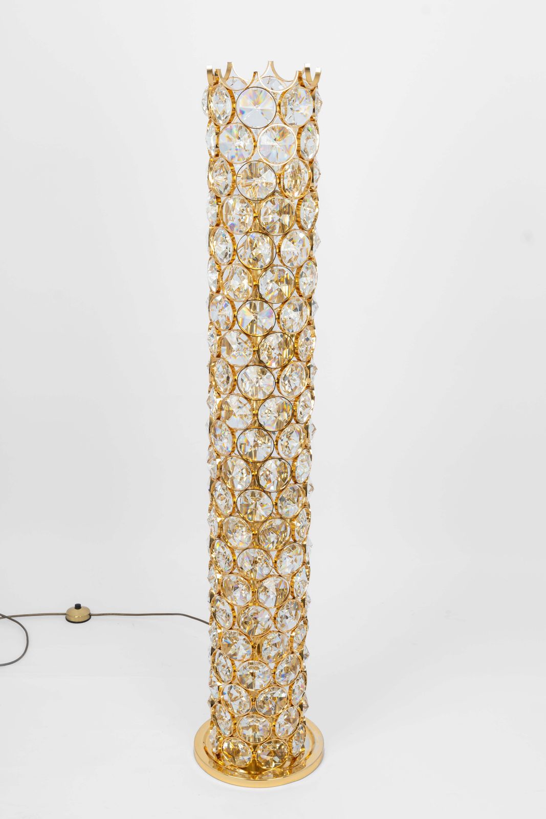 Exquisite Gilt Jewel Floor Lamp Sciolari Design By Palwa, Germany, 1960s photo furniture