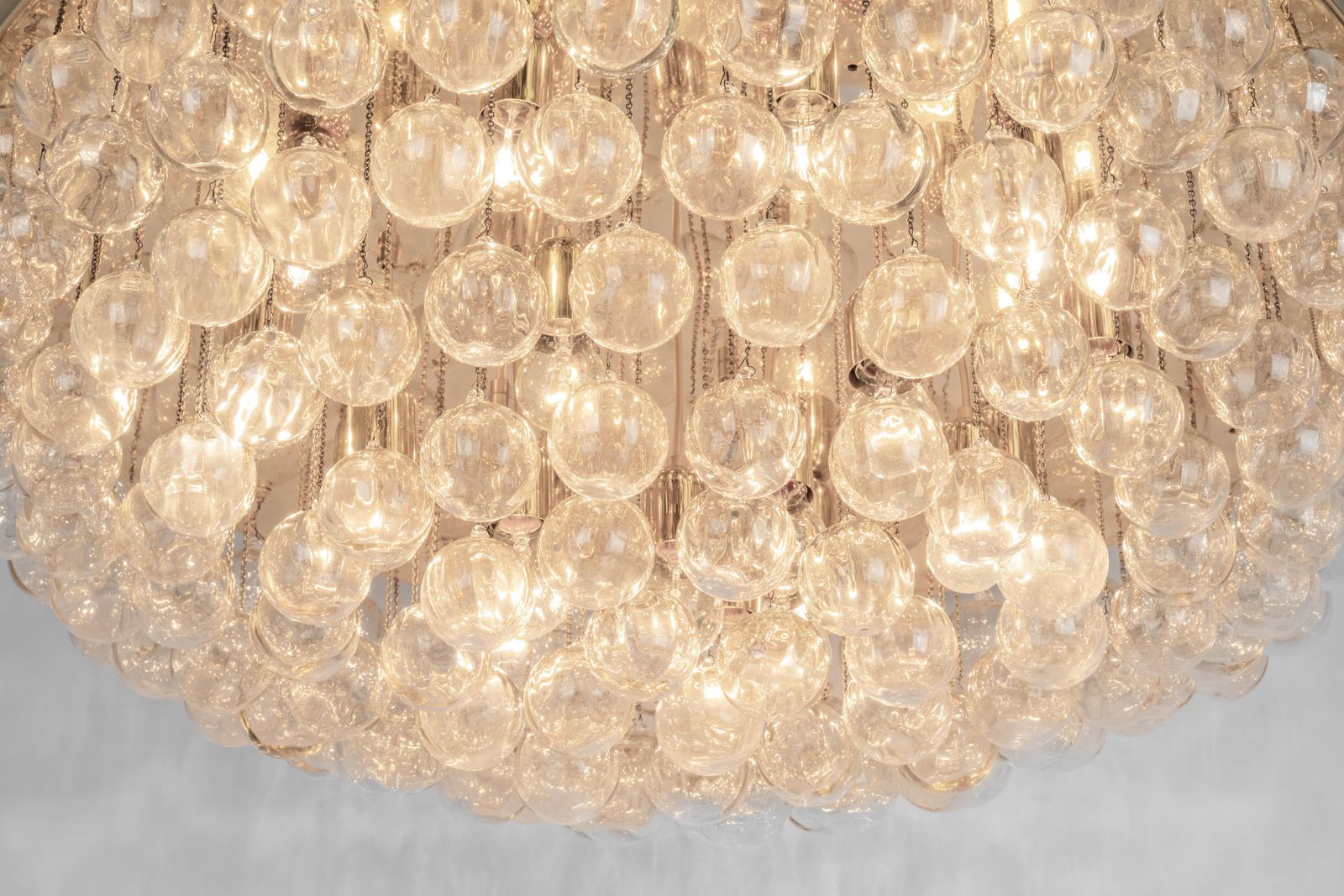 1 Of 2 Extra Large Murano Glass Chandelier, Christoph Palme, Germany, 1970s photo vintage