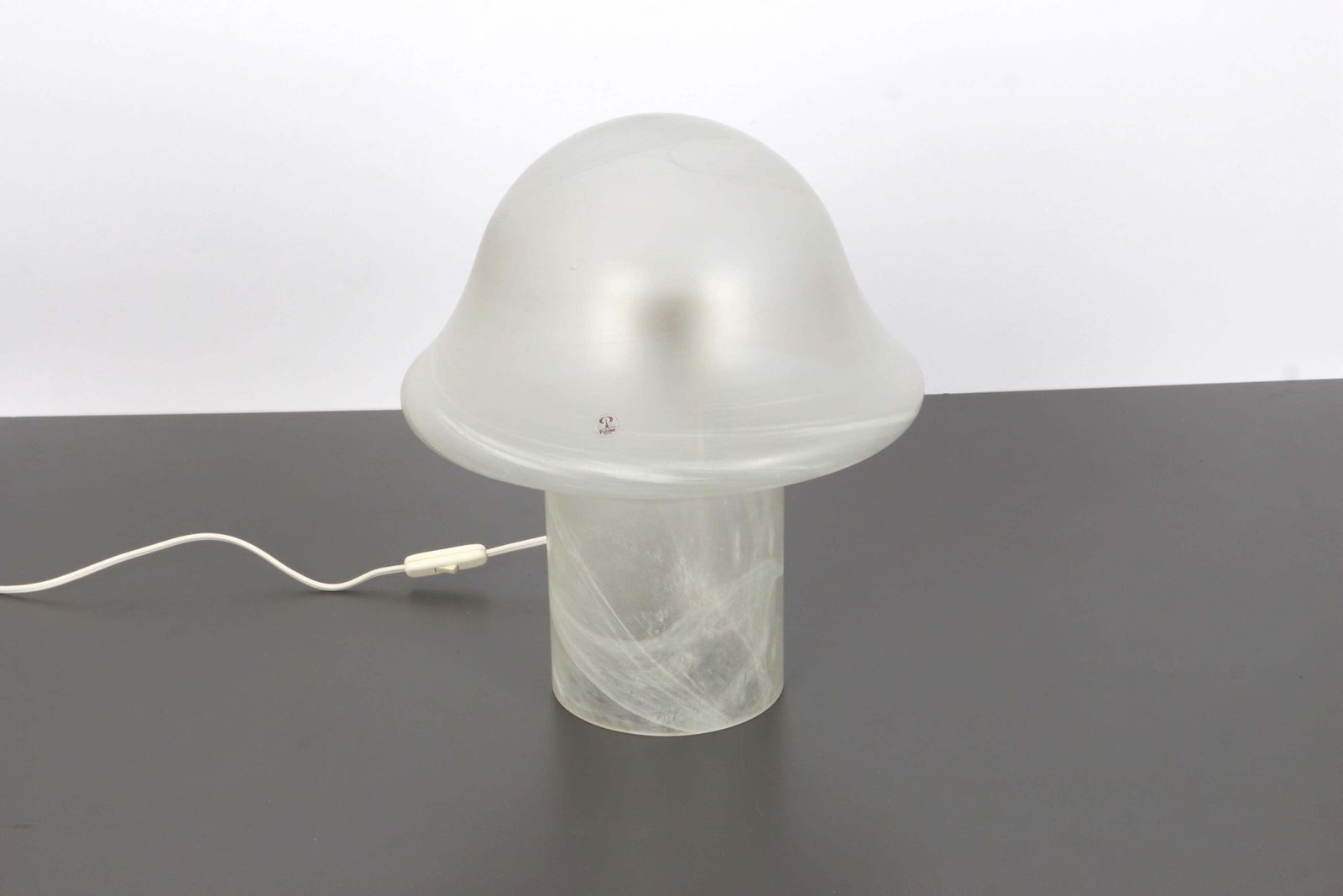 Wonderful Glass Mushroom Table Lamps By Peill & Putzler, Germany, 1970s photo furniture