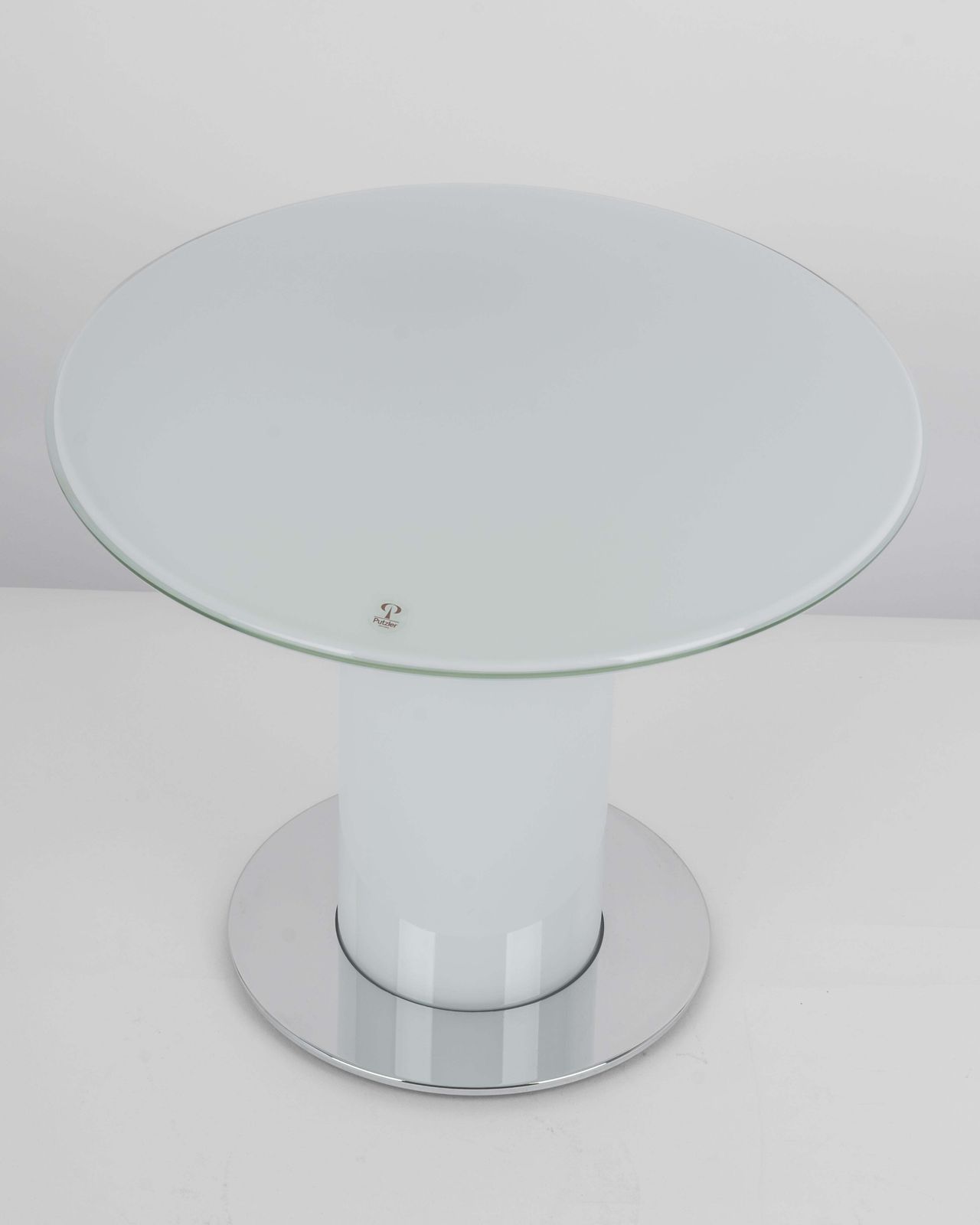 1 Of 2 Wonderful Glass Mushroom Table Lamp By Peill & Putzler, Germany, 1970s photo for sale