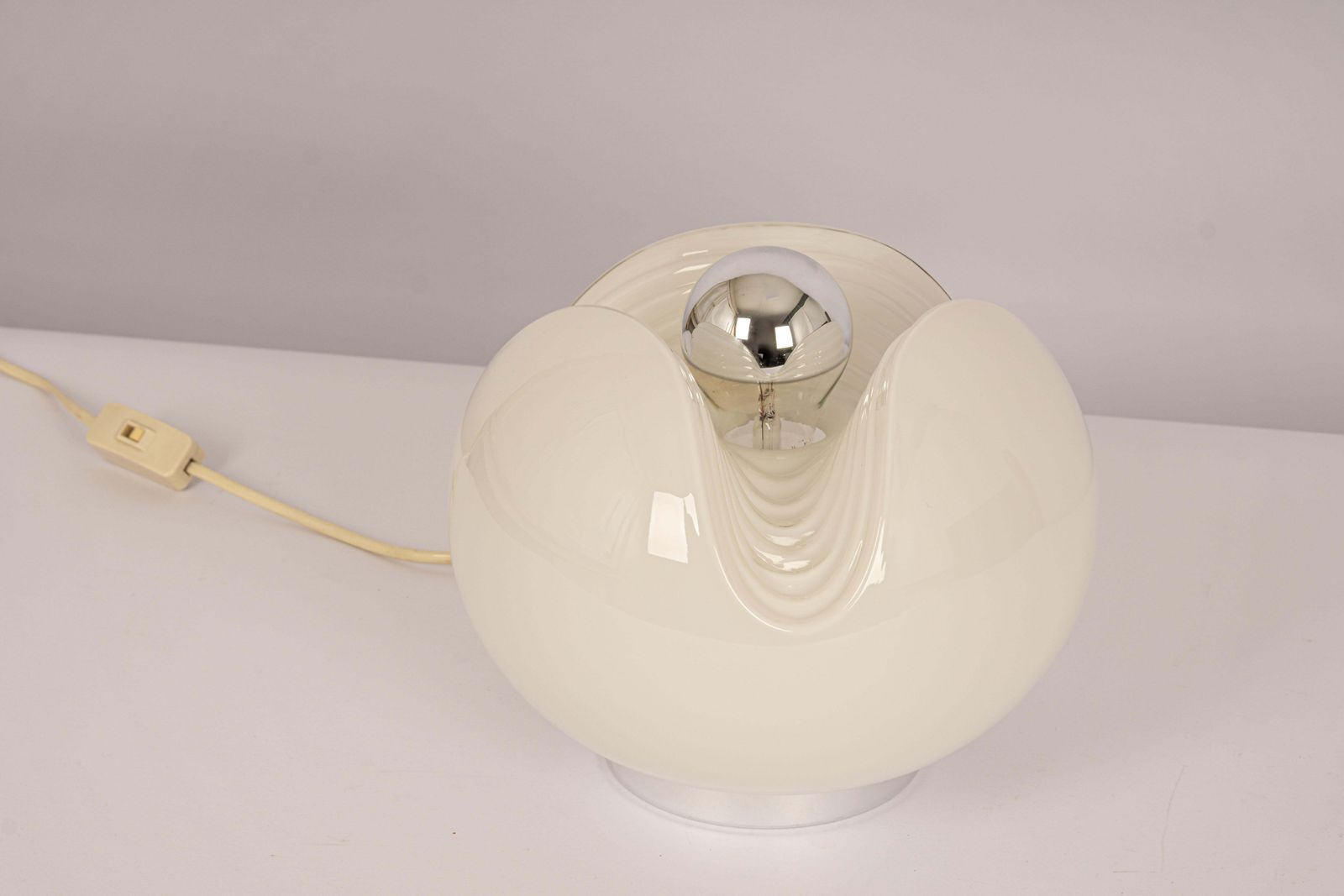 1 Of 2 Petite Glass Table Light By Koch & Lowy For Peill & Putzler, Germany, 70s photo 817.0