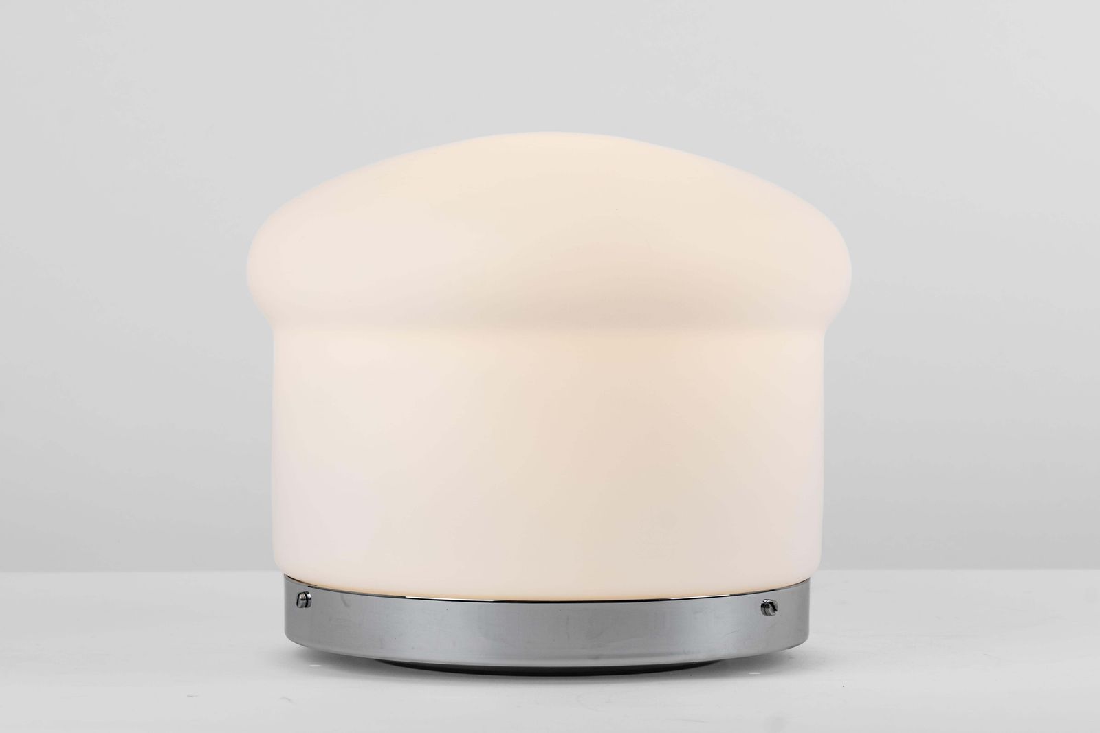 Wonderful Petite Opal Glass Table Lamp By Peill & Putzler, Germany, 1970s photo Lighting