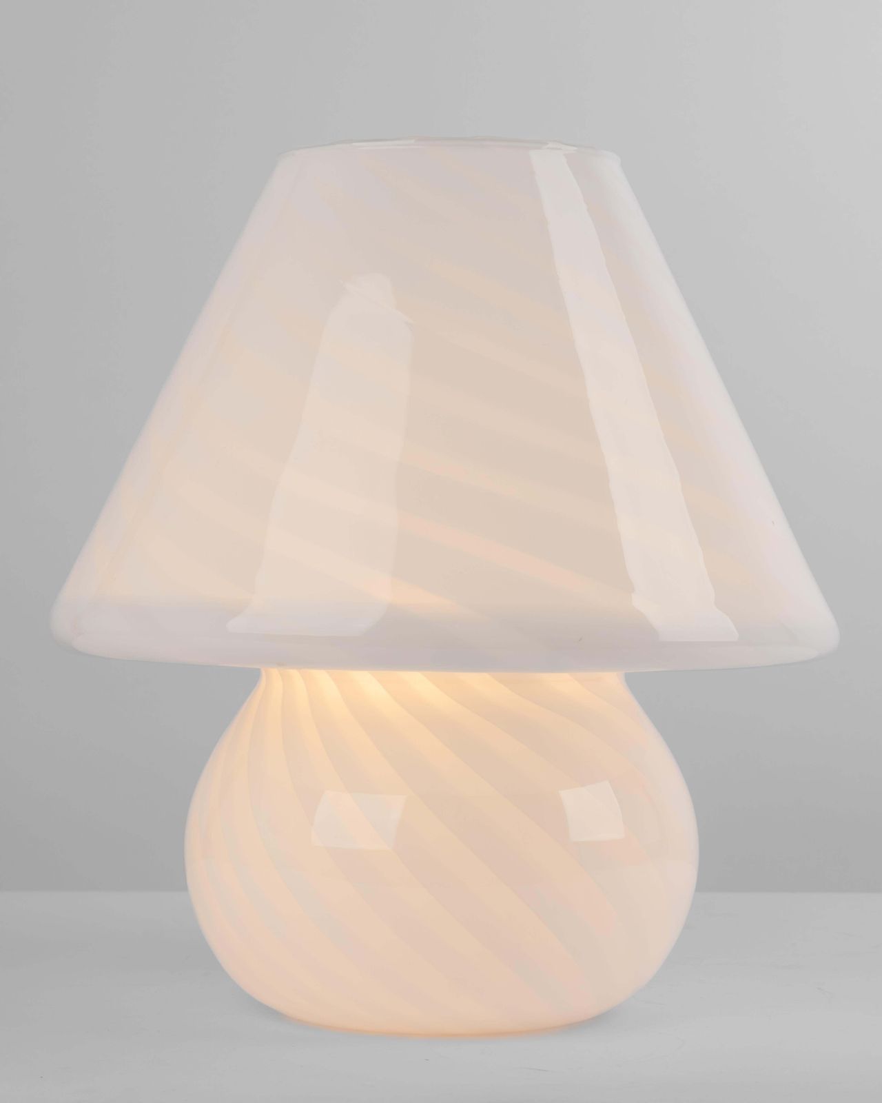 Wonderful Glass Mushroom Table Lamps By Peill & Putzler, Germany, 1970s photo 947.0