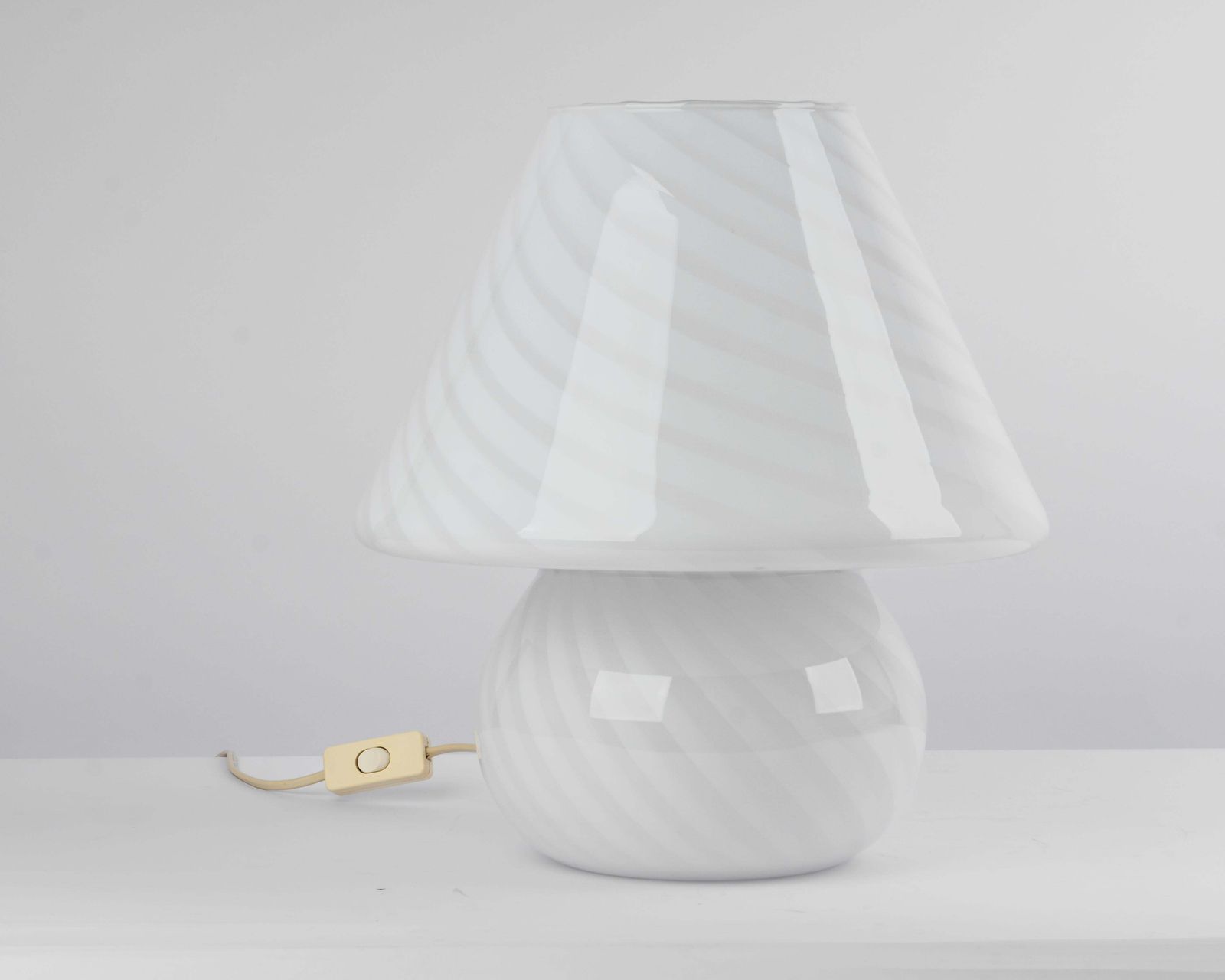 947.0 Wonderful Glass Mushroom Table Lamps By Peill & Putzler, Germany, 1970s photo