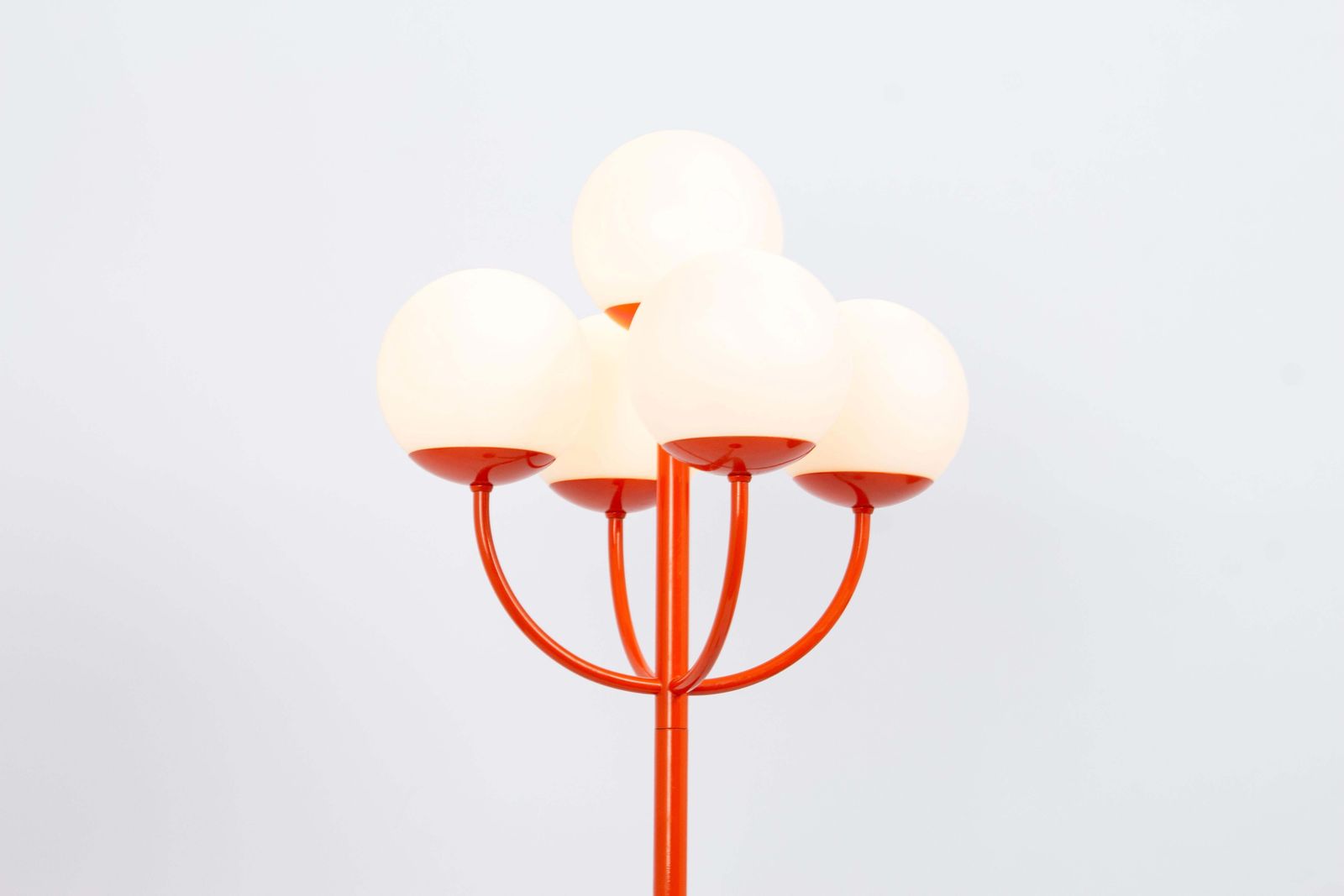 Stunning Large Orange Floor Lamp By Kaiser, Germany, 1970s photo buy