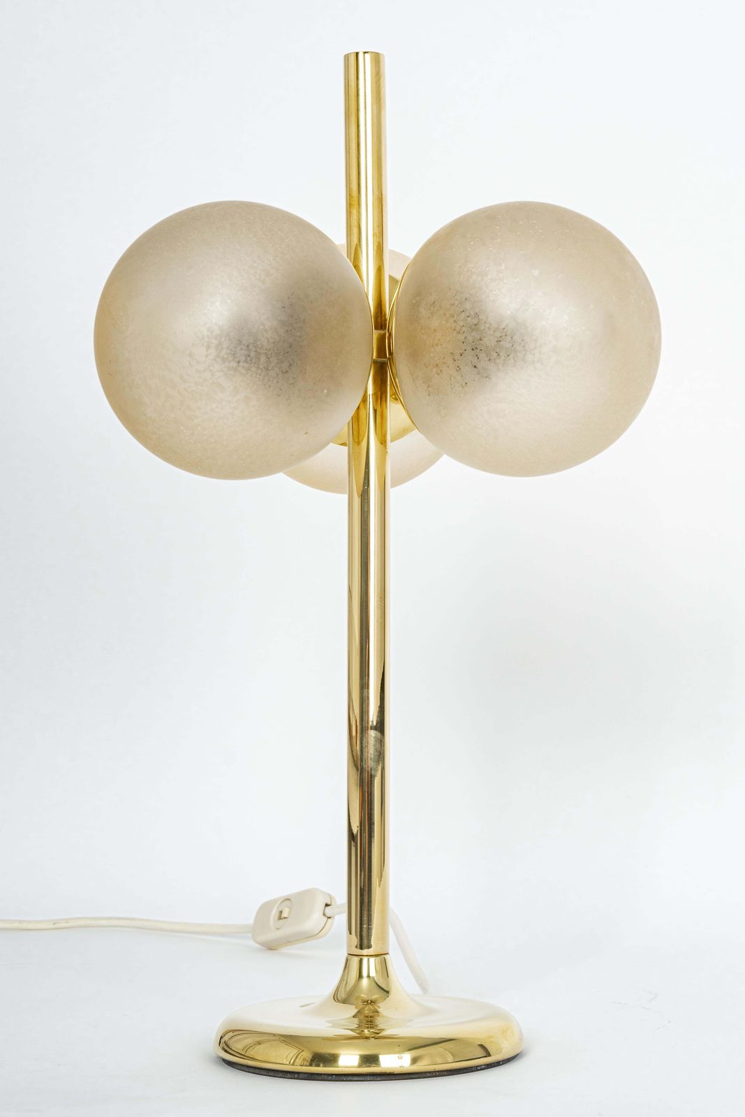 Stunning Pair Of Large Brass Table Lamps By Kaiser, Germany, 1970s photo furniture