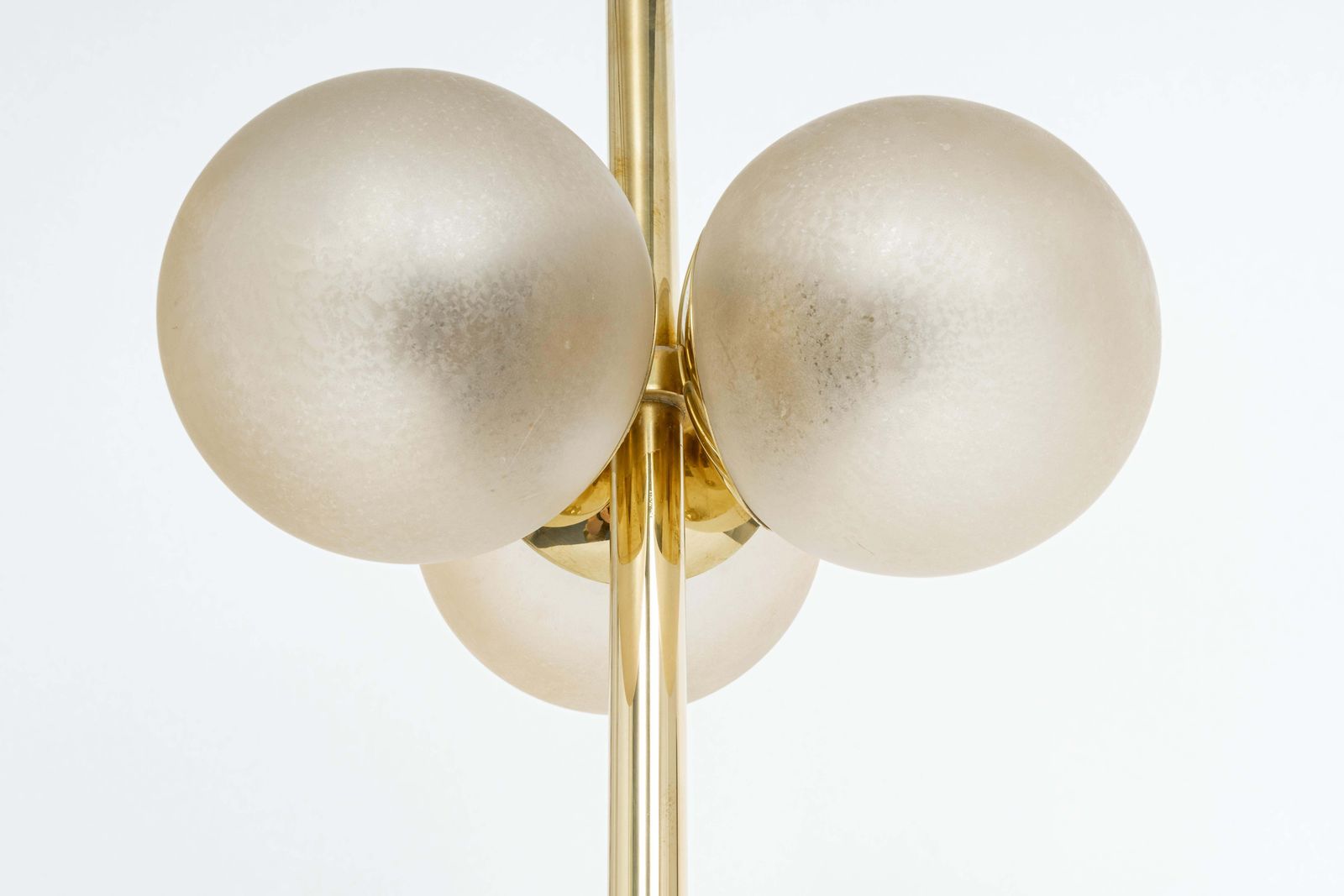 Stunning Pair Of Large Brass Table Lamps By Kaiser, Germany, 1970s photo Lighting