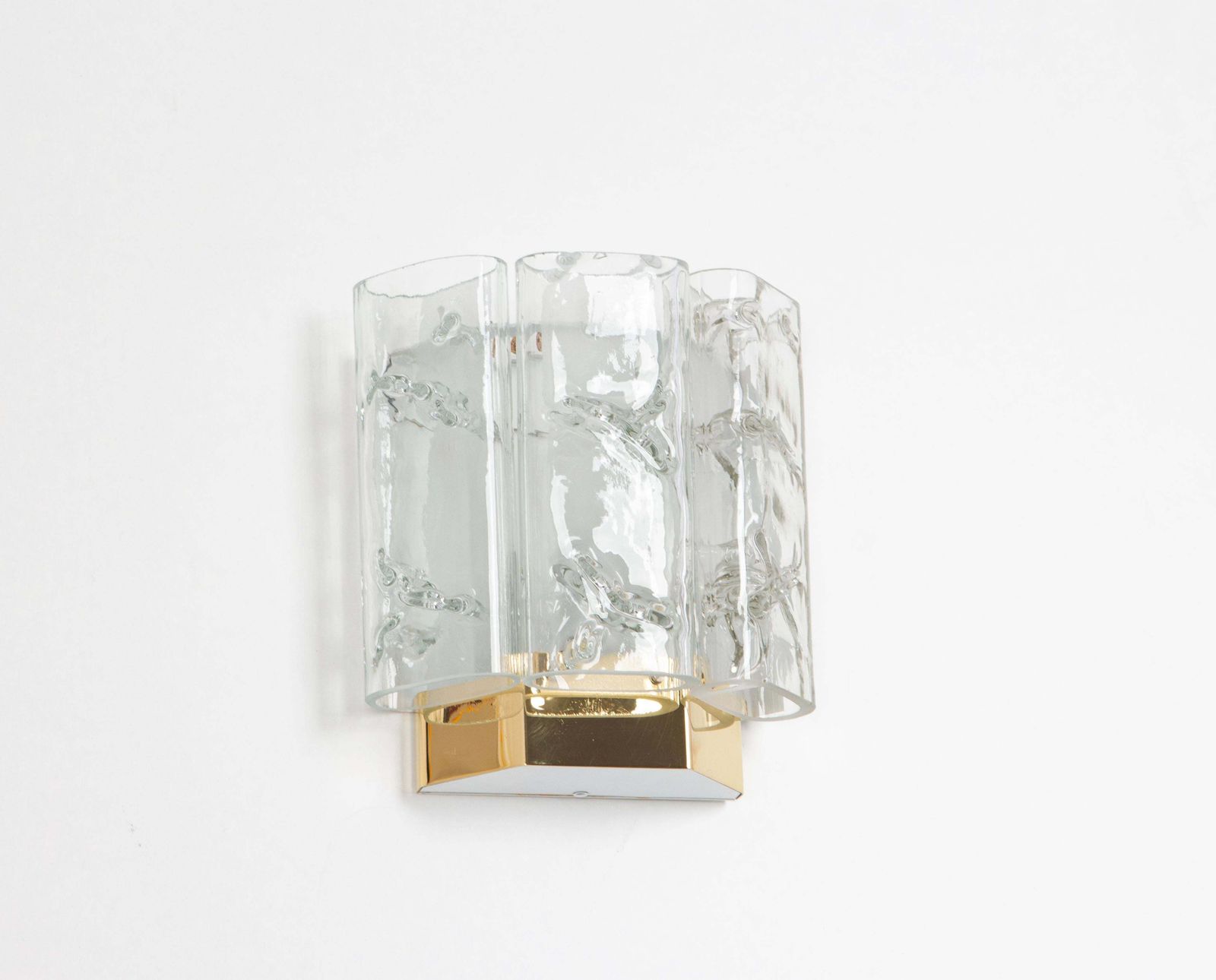 photo furniture 1 Of 4 Brass And Murano Glass Wall Sconces By Doria, Germany, 1960s