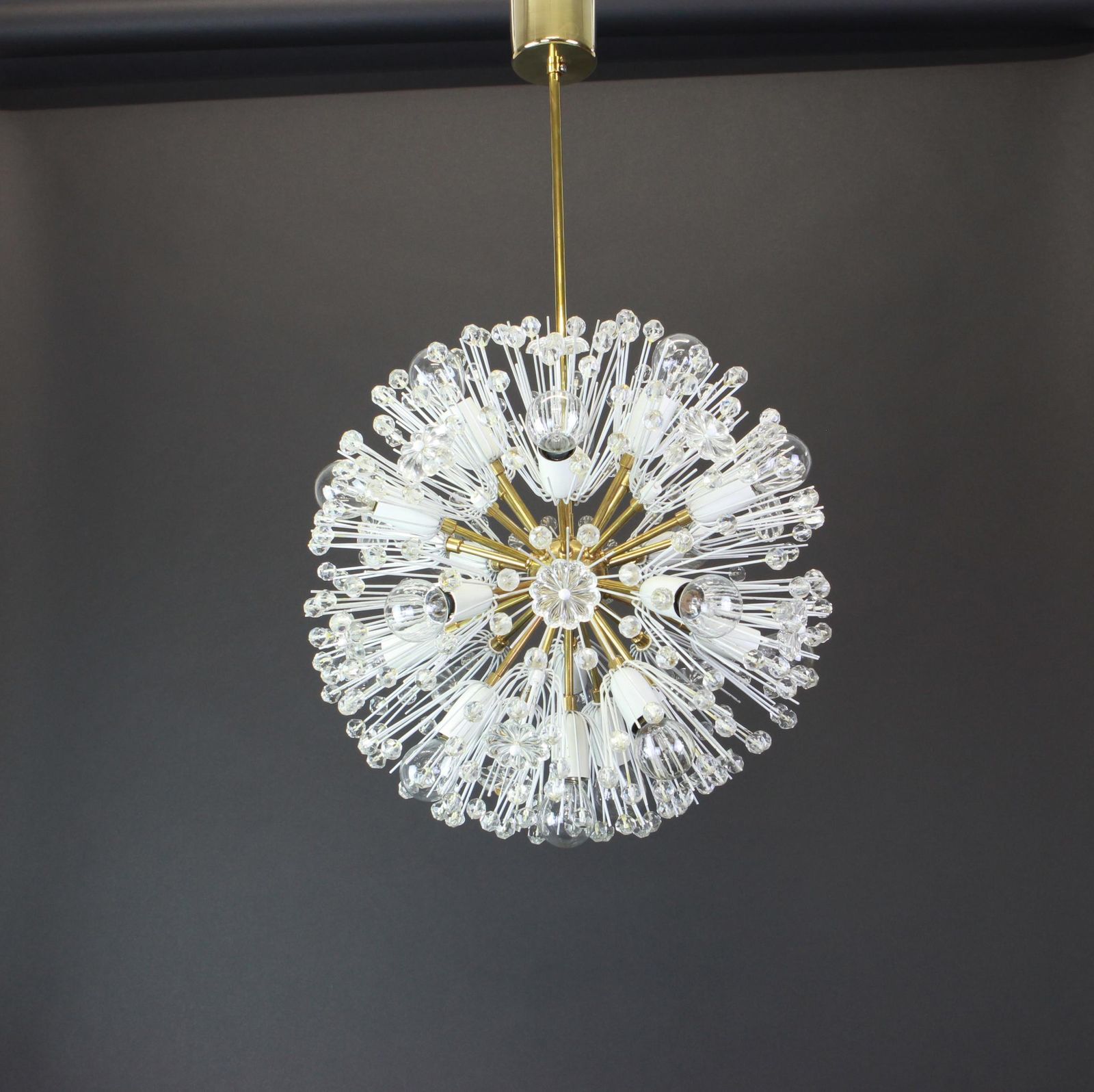 Starburst Brass Chandelier By Emil Stejnar, Austria, 1960s photo vintage