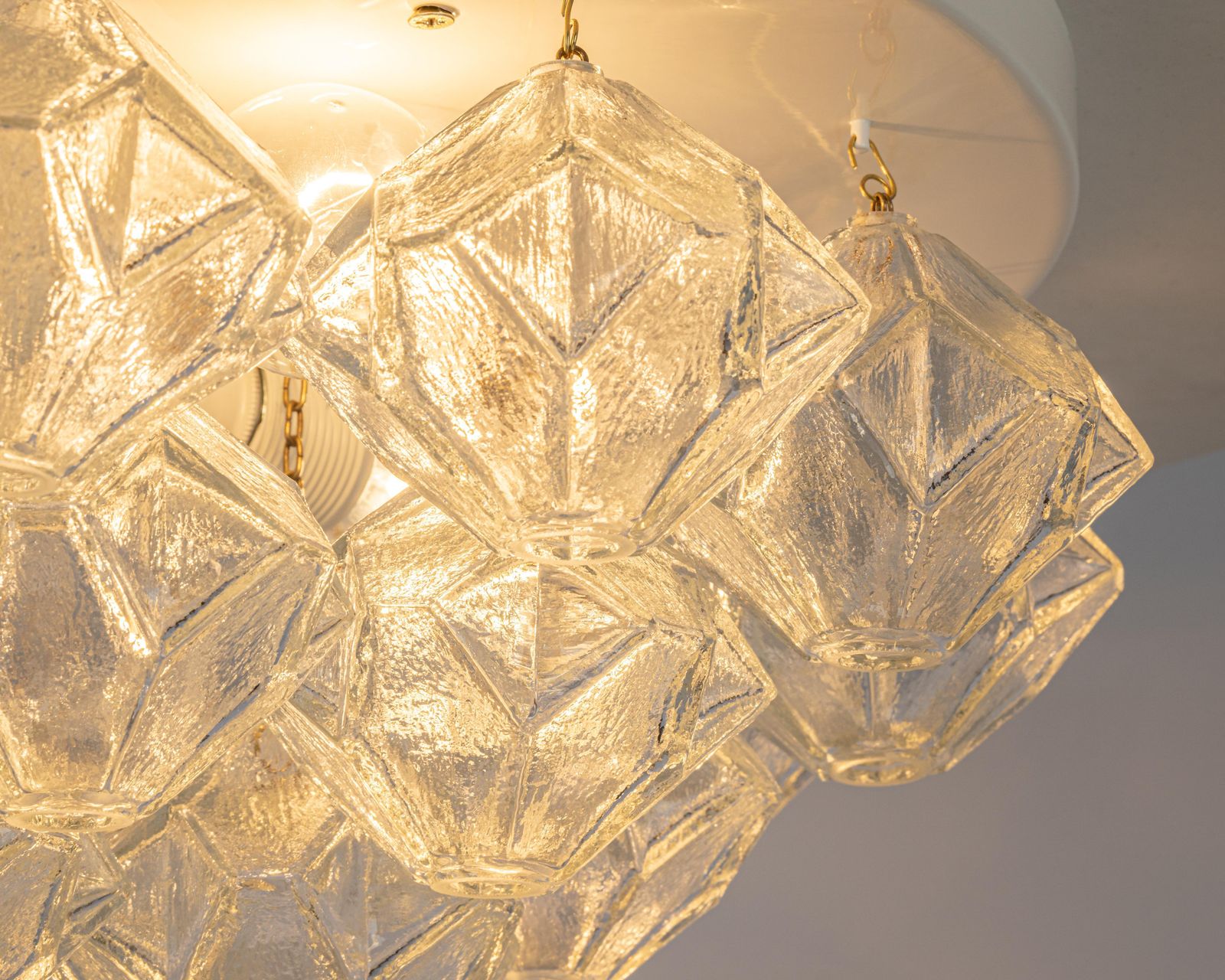 Large Rare Pagoda Glass Chandelier By Kalmar, Austria, 1960s photo Lighting