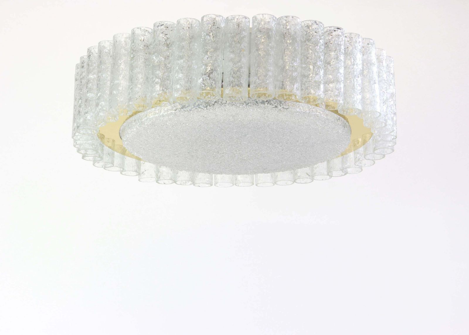 Stunning Murano Glass Tubes Flushmount By Doria, Germany, 1960s photo furniture