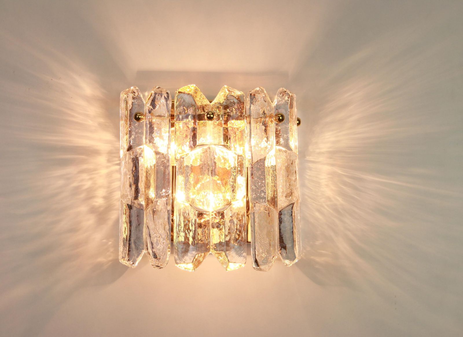 1 Of 2 Large Kalmar Sconces Wall Lights 'Palazzo', Austria, 1960s photo Lighting