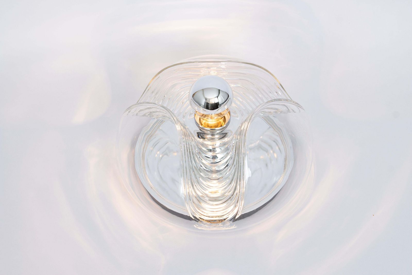 1 Of 8 Large Wall Light Sconce Koch & Lowy By Peill & Putzler, Germany, 1970s photo for sale