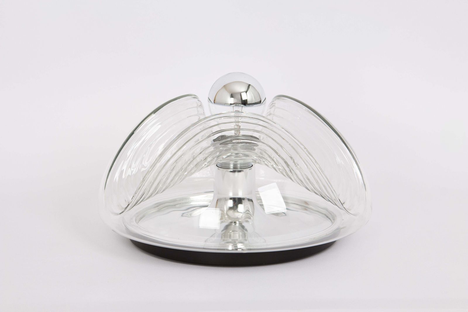 1 Of 8 Large Wall Light Sconce Koch & Lowy By Peill & Putzler, Germany, 1970s photo vintage