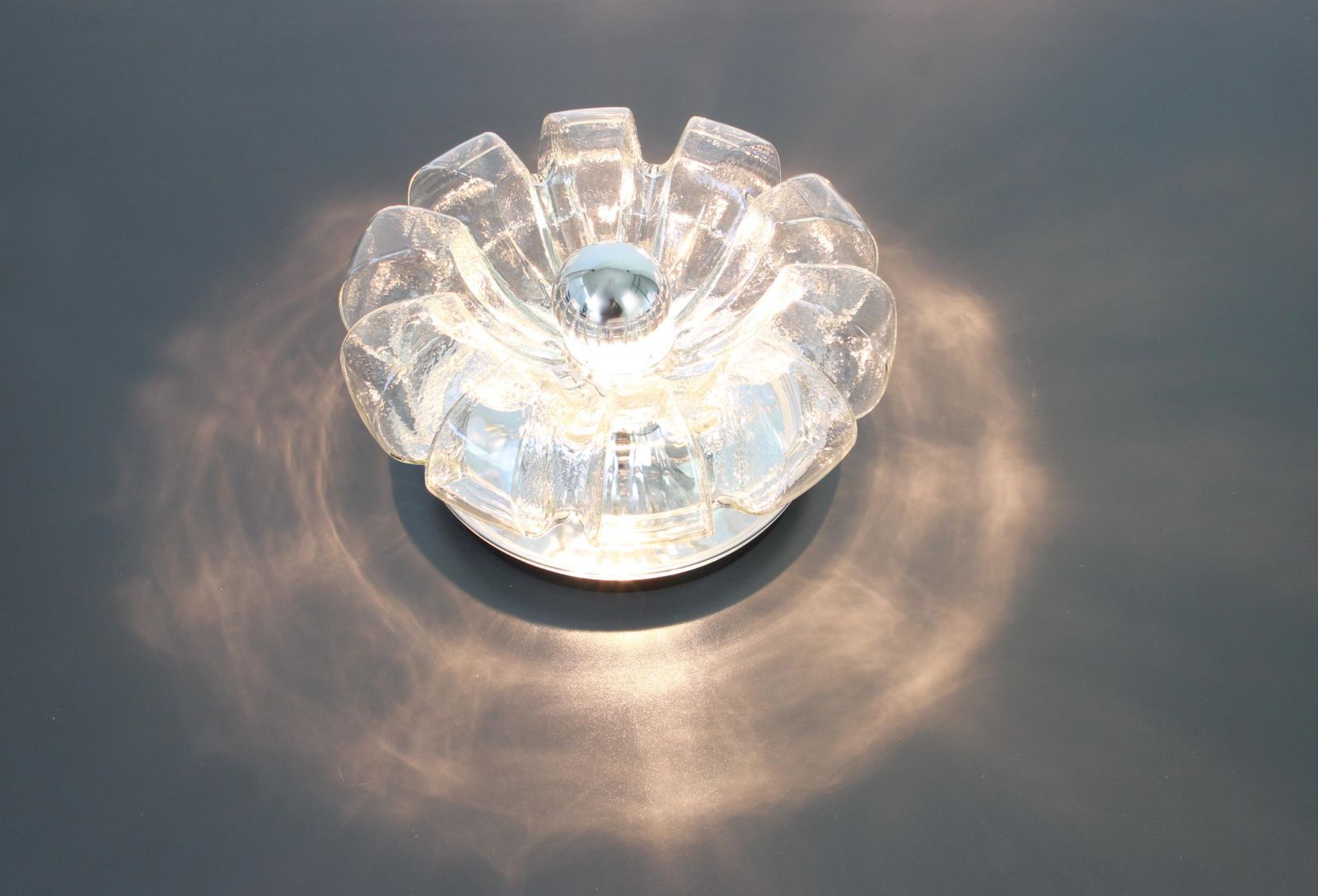 1 Of 2 Large Wall Sconce/Flush Mount, Koch & Lowy By Peill Putzler, Germany photo 688.0