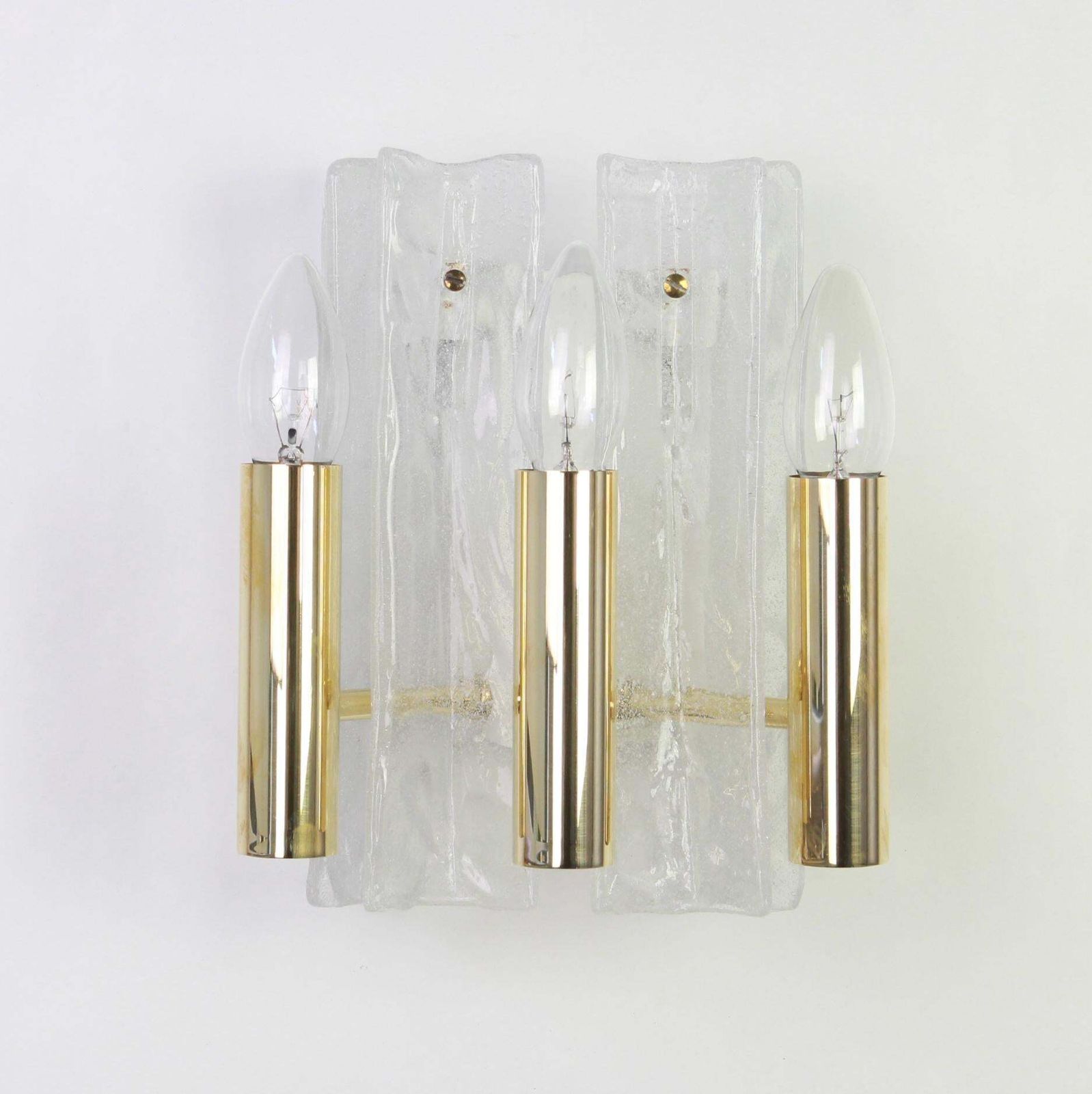 Pair Of Murano Glass Sconces By Kalmar, Mod Lipizza, Austria, 1960s photo for sale