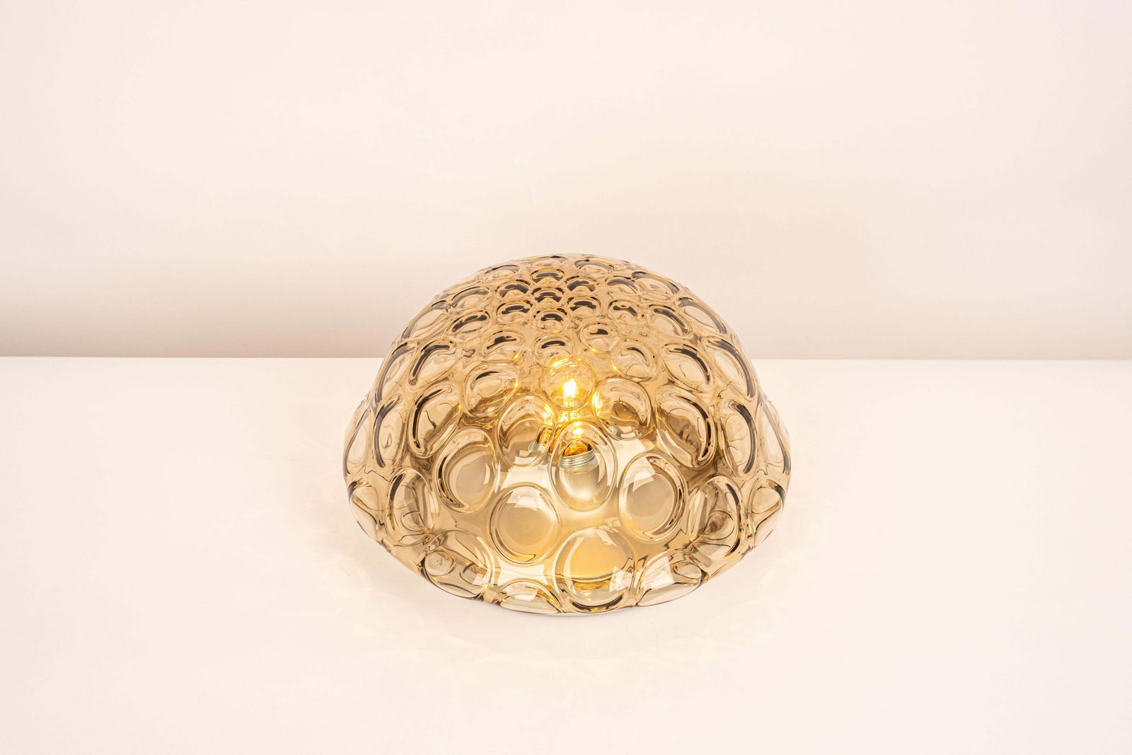 photo for sale 1 Of 2 Midcentury Flushmount / Wall Light Smoked Glass, Sputnik, Germany