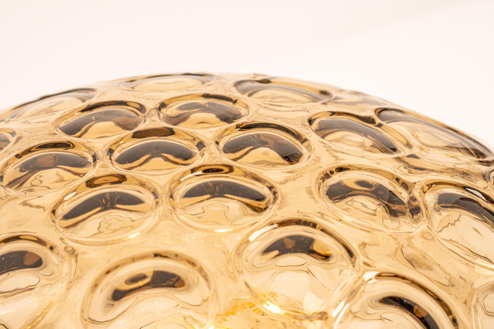 photo buy 1 Of 2 Midcentury Flushmount / Wall Light Smoked Glass, Sputnik, Germany