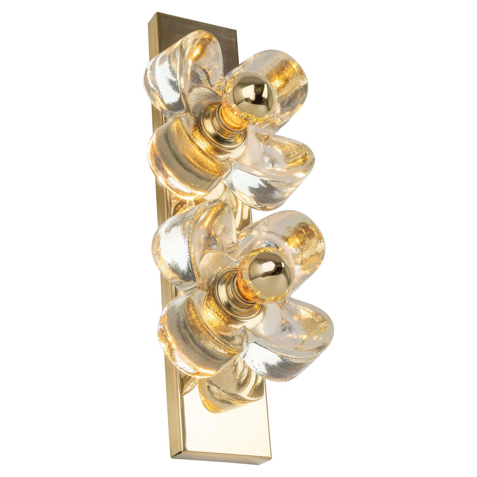 1 Of 2 Stunning Glass Wall Light By Sische, Germany, 1970s photo furniture