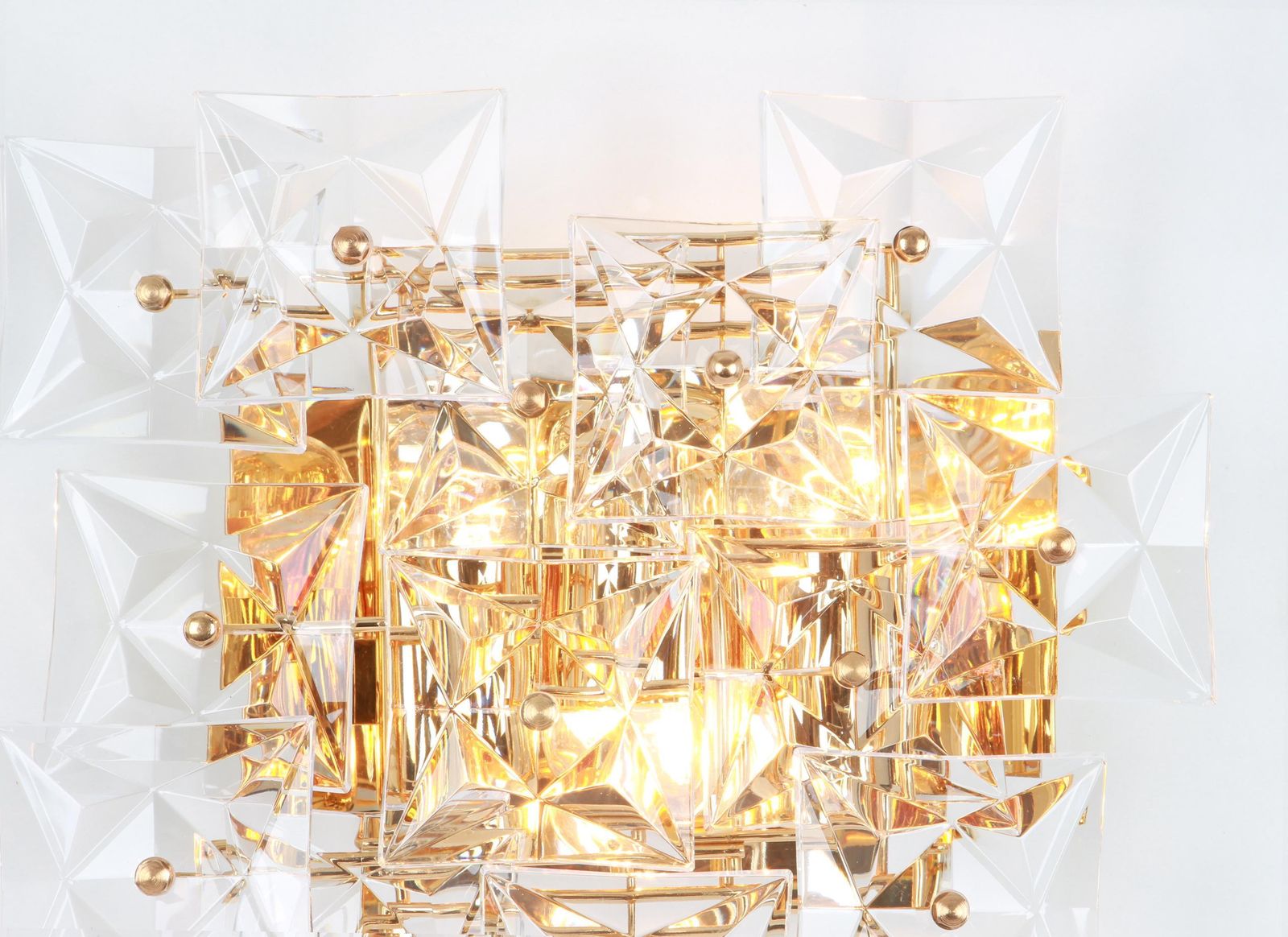 1 Of 2 Wonderful Extra Large Crystal Sconce By Kinkeldey, Germany, 1970s photo vinterior