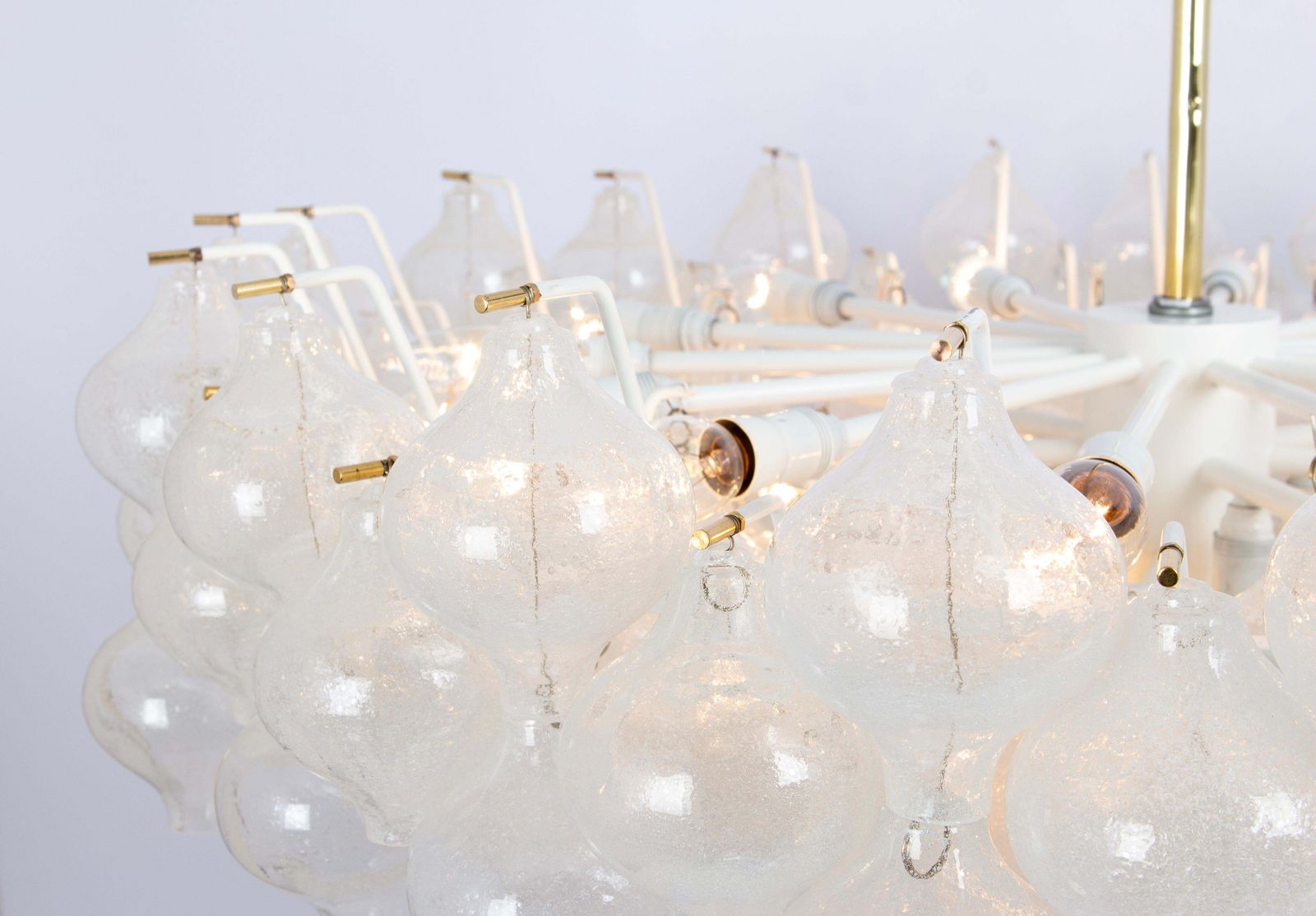 Lighting 1 Of 2 Extra Large Tulipan Glass Chandelier By Kalmar, Austria, 1960s photo