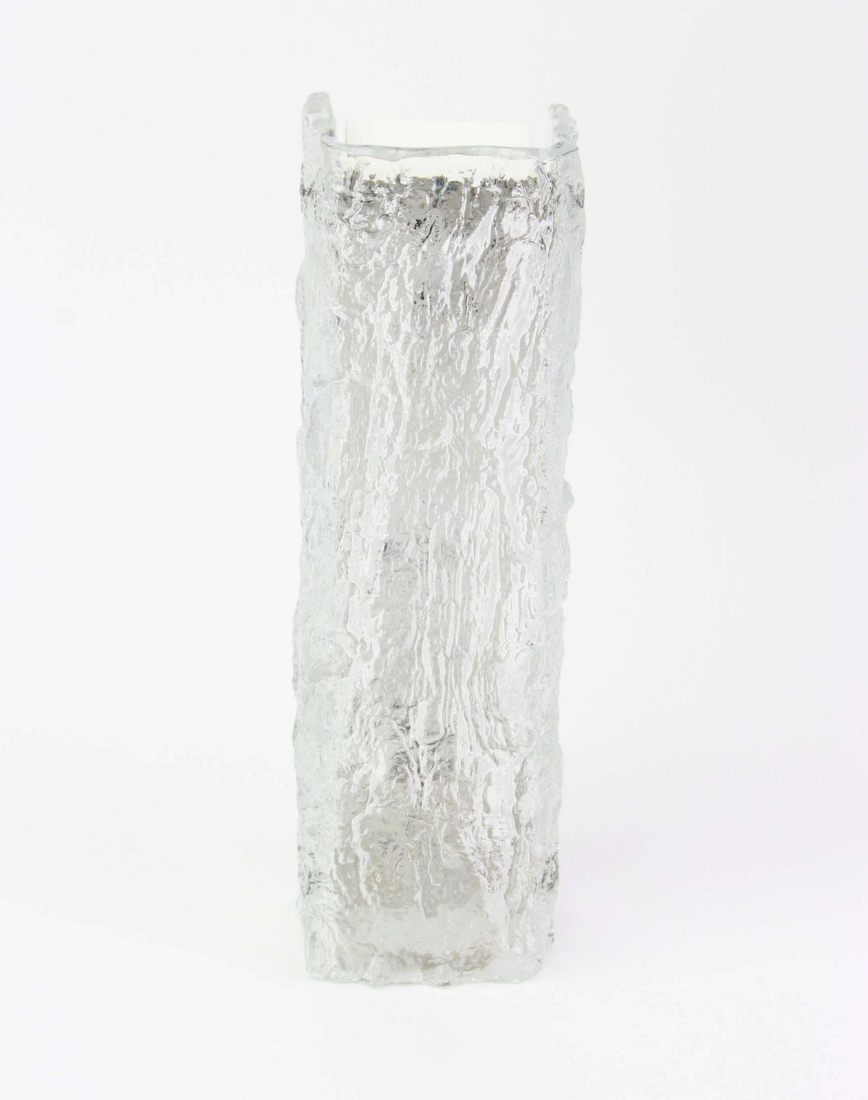 1 Of 4 Large Murano Ice Glass Vanity Sconce By Kaiser, Germany, 1970s photo furniture