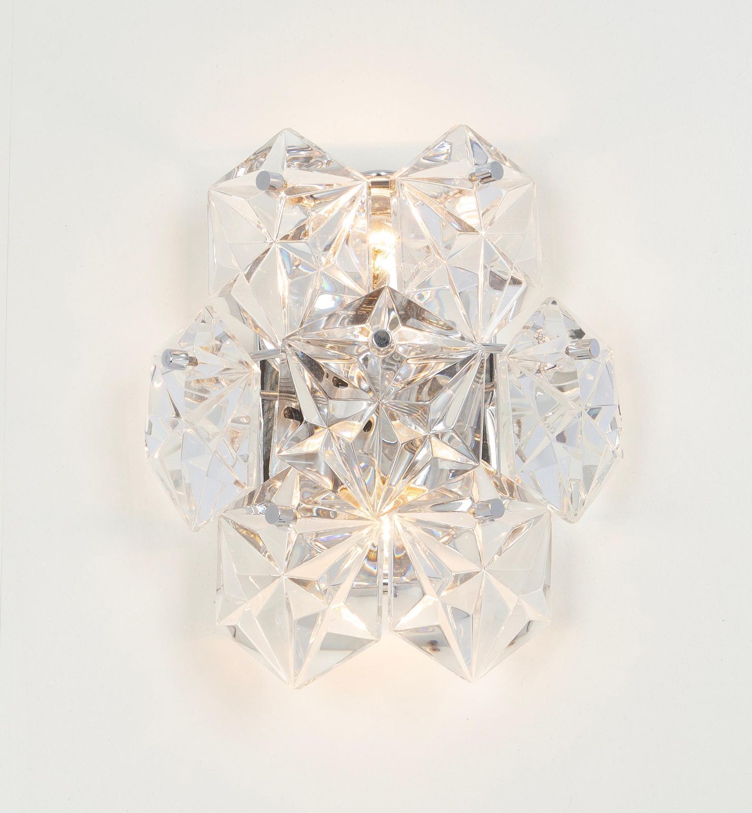 photo furniture 1 Of 3 Pairs Of Crystal Sconces By Kinkeldey, Germany, 1970s
