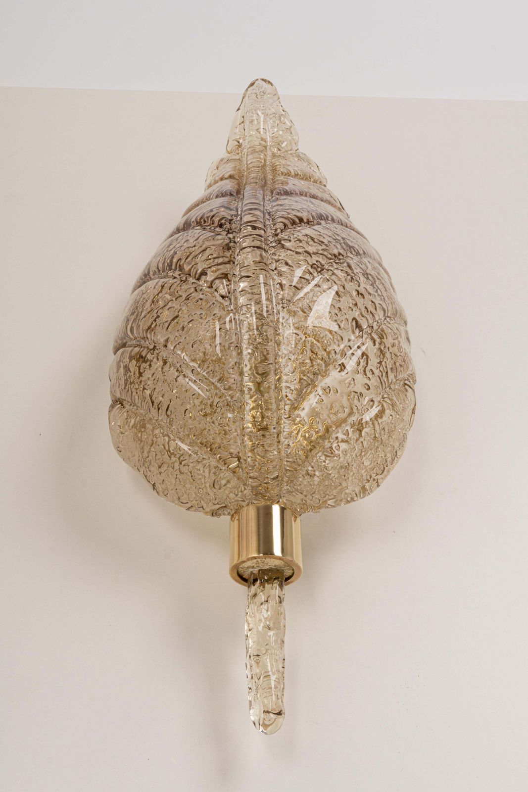 1 Of 4 Large Murano Glass Wall Sconce By Barovier & Toso, Italy, 1970s photo for sale