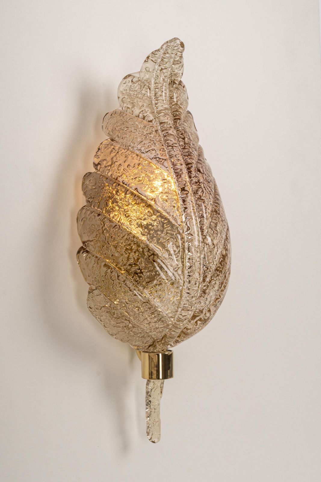 photo furniture 1 Of 4 Large Murano Glass Wall Sconce By Barovier & Toso, Italy, 1970s