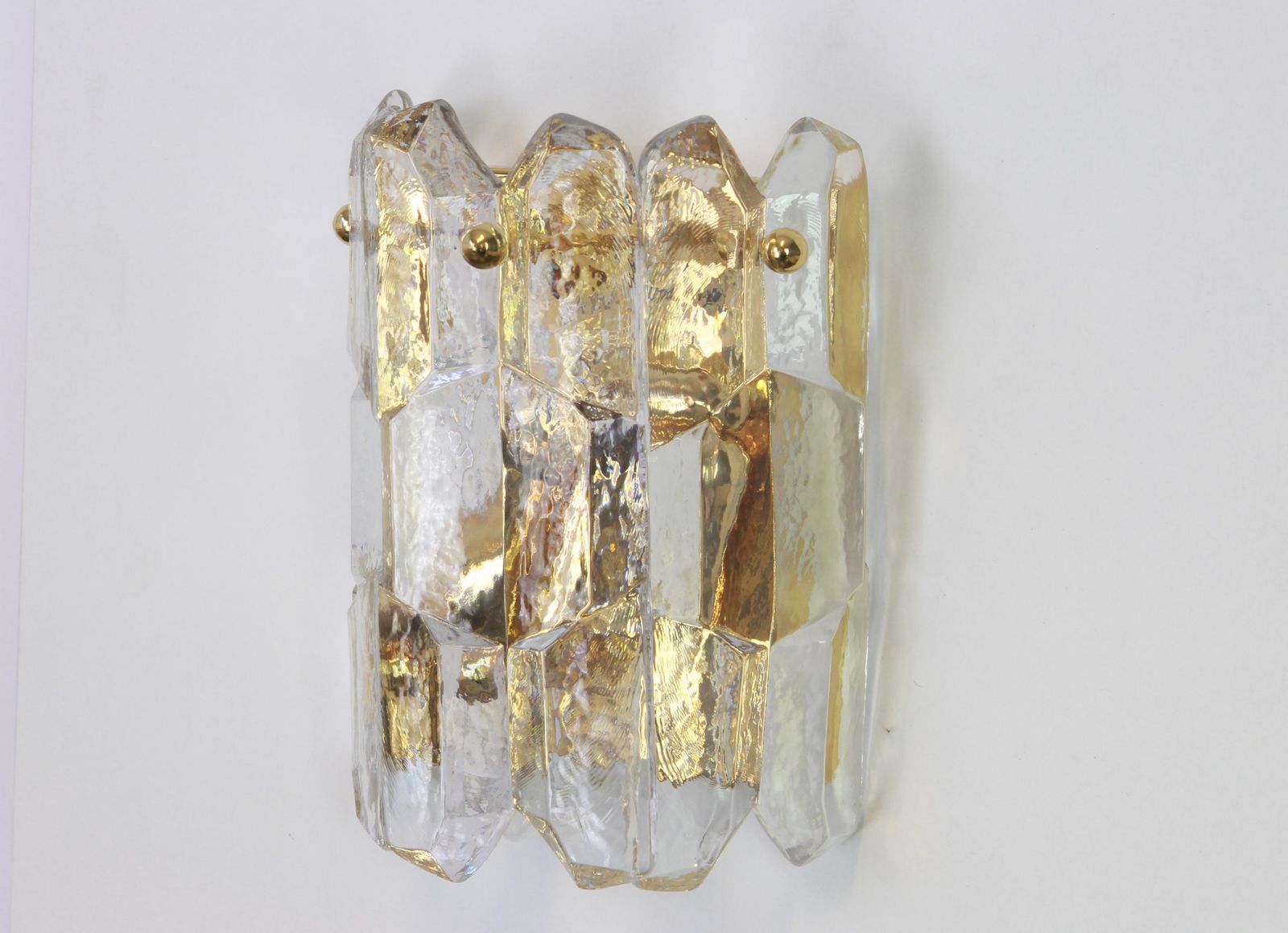 1 Of 2 Sets Of Kalmar Gilded Sconces Murano Wall Lights Palazzo, Austria, 1970s photo furniture