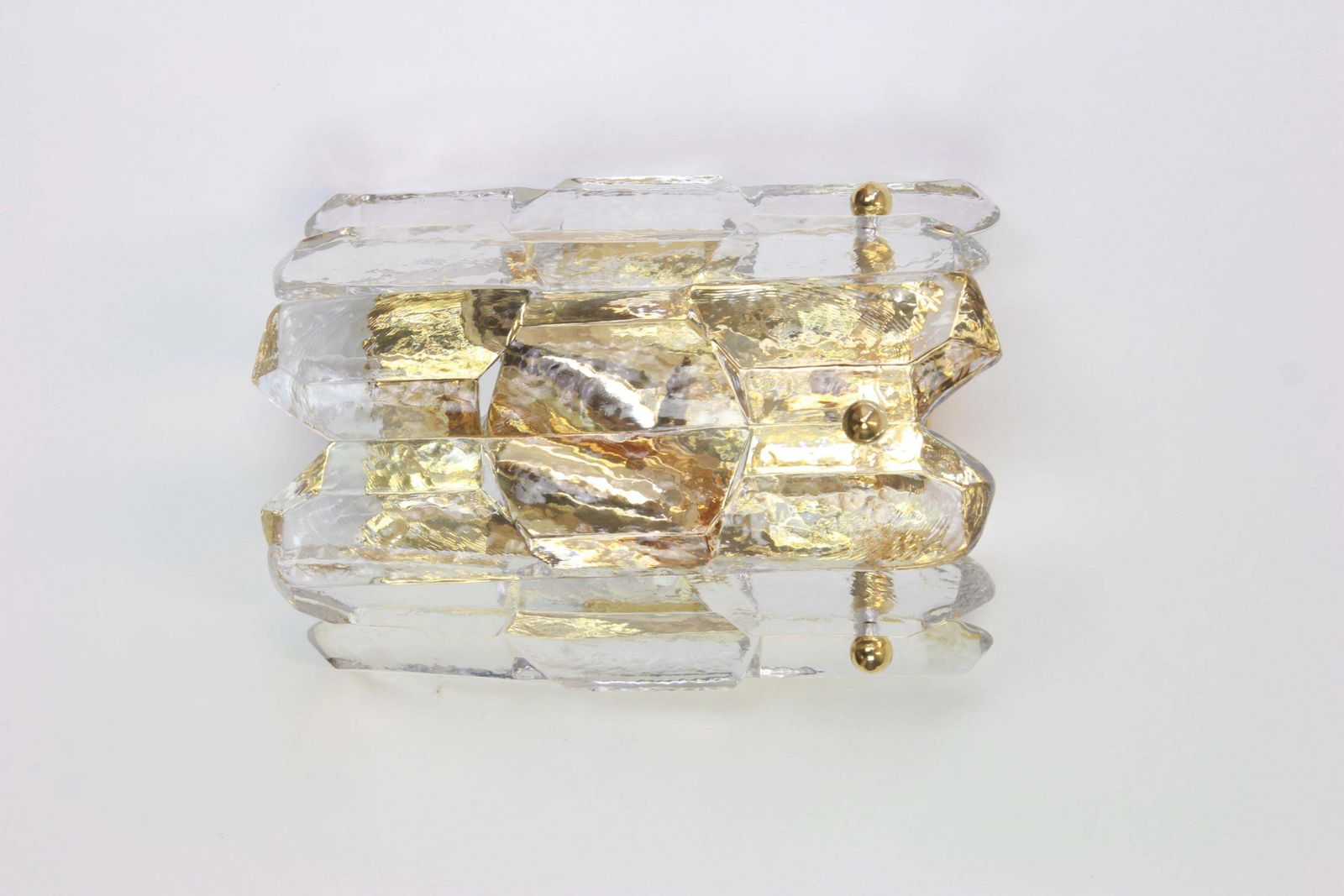1 Of 2 Sets Of Kalmar Gilded Sconces Murano Wall Lights Palazzo, Austria, 1970s photo Lighting
